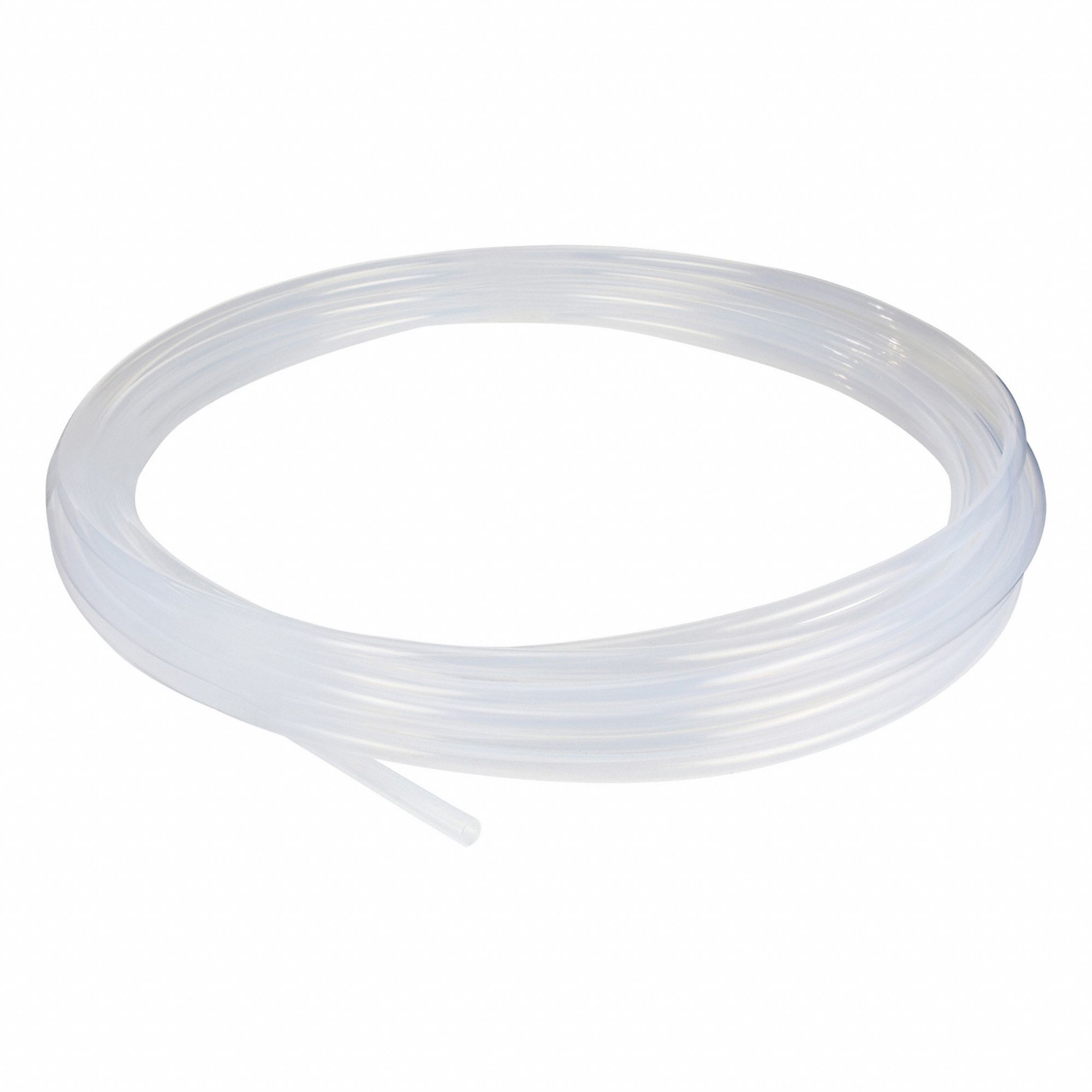 Tubing: FEP, Clear, 7/8 in ID, 1 in OD, 100 ft Lg, Shore D 55