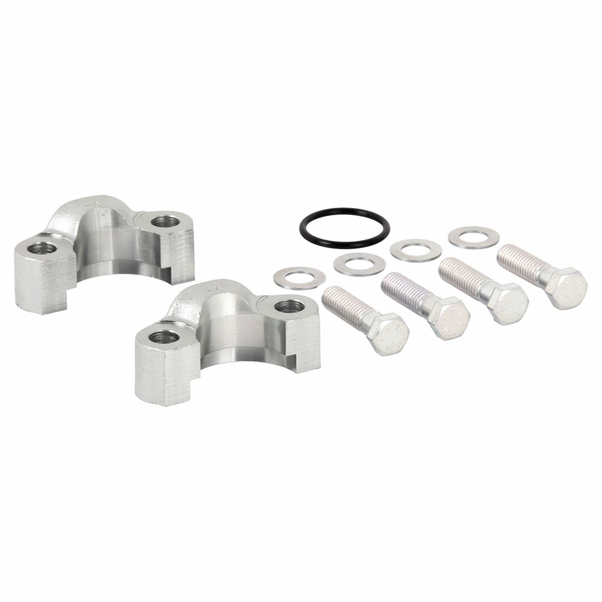 Flange Mounting Kit: 1 in Nominal Flange Size, Buna-N, 62 Flange SAE, 6, 000 psi, Zinc-Plated Steel