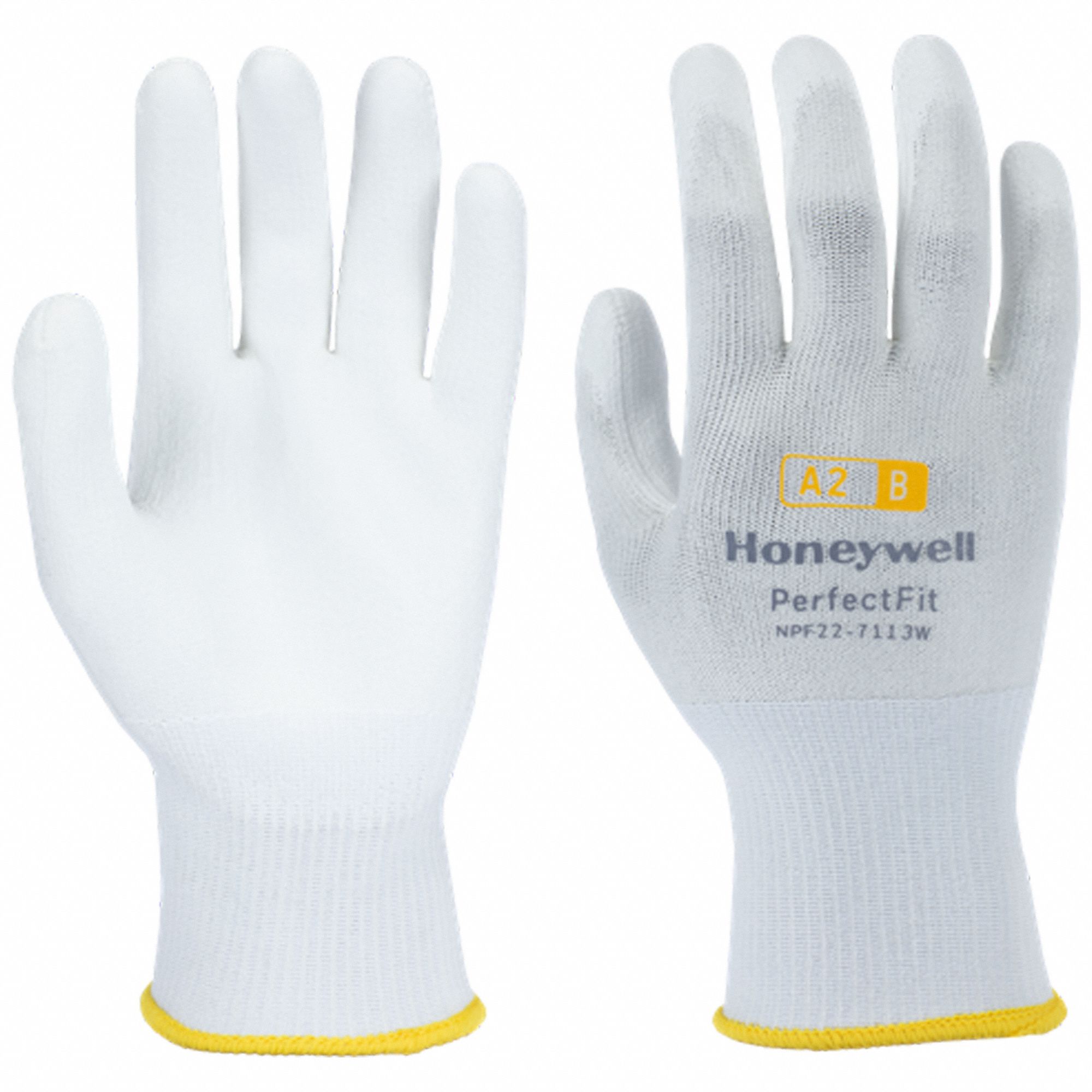 GANTS RÉSISTANT AUX COUPURES,P(7),NIVEAU DE COUPE ANSI A2,3/4 TREMPÉ,PU,DYNEEMA,13GA