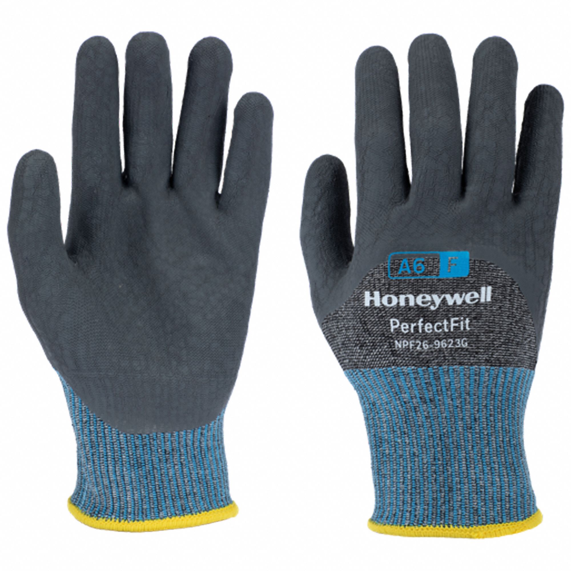 GANTS RÉSISTANT COUPURE, 2TG(11), ANSI NIVEAU DE COUPE A6, 3/4 TREMPÉ, CAOUTCHOUC NATUREL