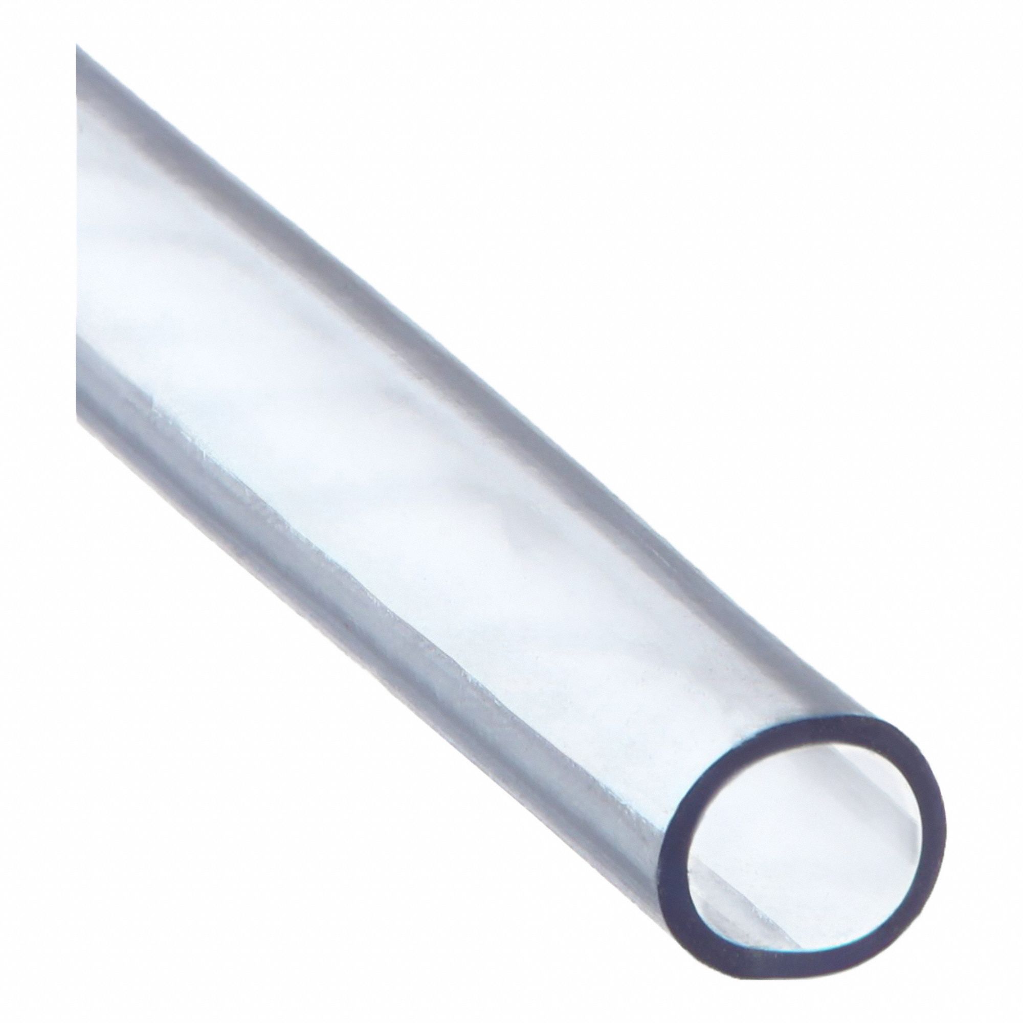Tubing: PVC, 12 mm Inside Dia, 15 mm Outside Dia, 10 ft Lg, Clear, Not Reinforced