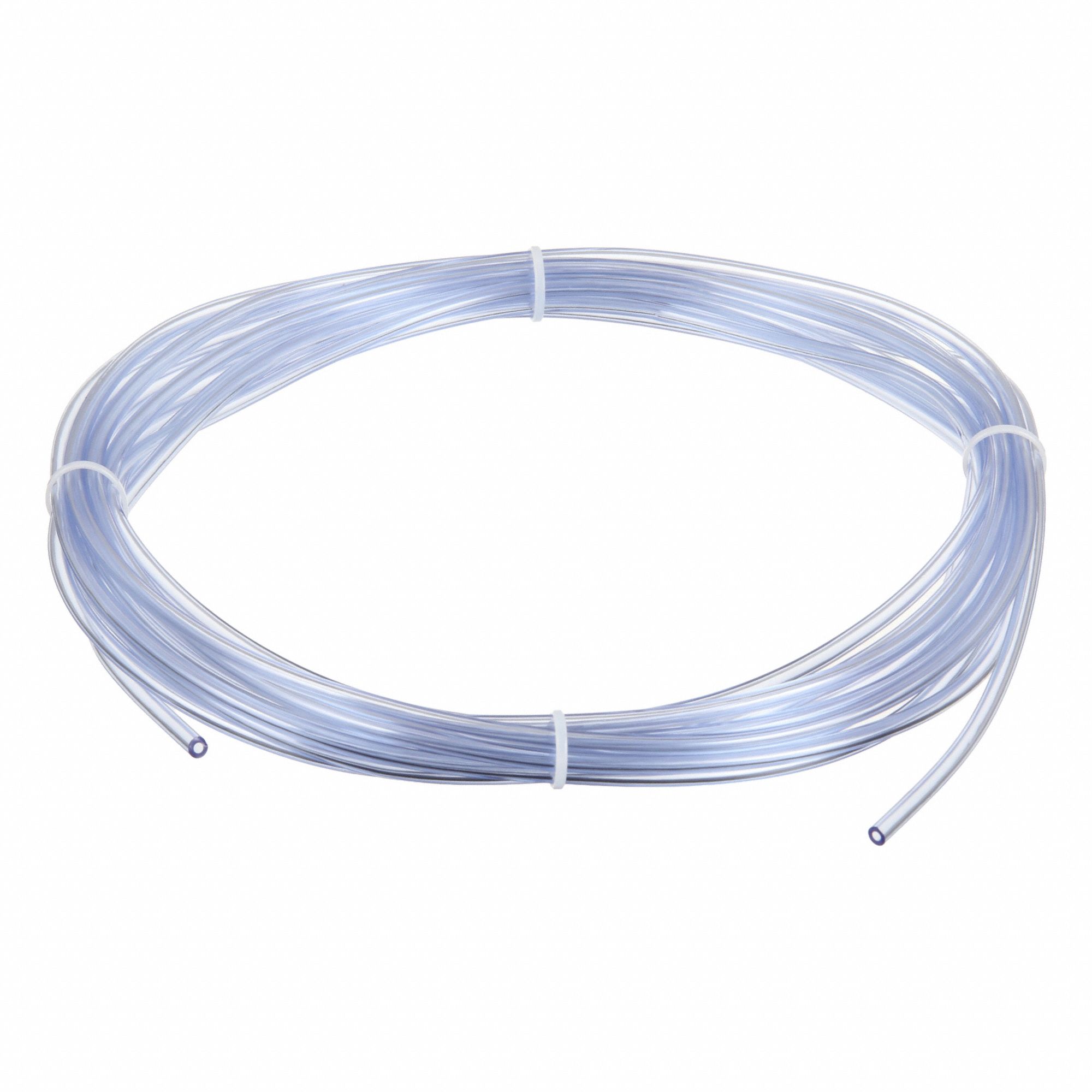 Tubing: PVC, 2 mm Inside Dia, 5 mm Outside Dia, 25 ft Lg, Clear, Not Reinforced