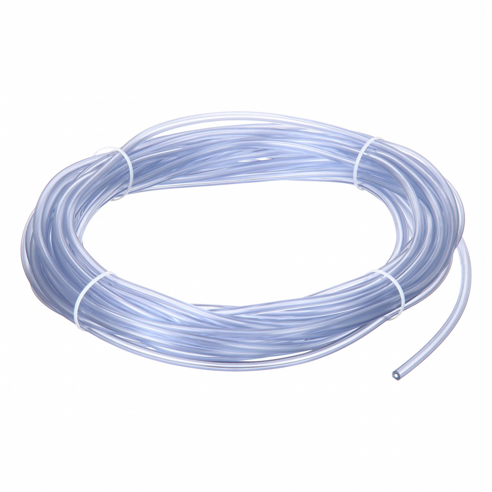 Tubing: PVC, 2 mm Inside Dia, 6 mm Outside Dia, 50 ft Lg, Clear, Not Reinforced