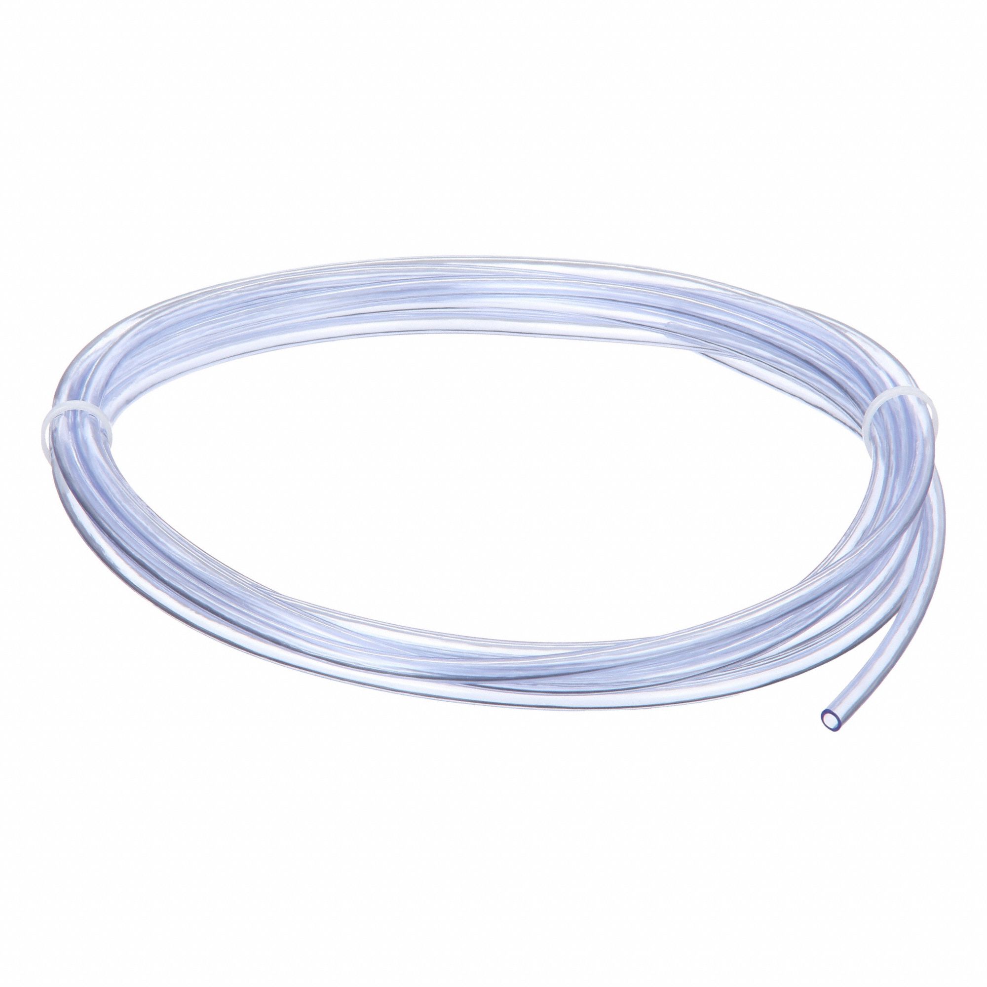Tubing: PVC, 3 mm Inside Dia, 5 mm Outside Dia, 10 ft Lg, Clear, Not Reinforced