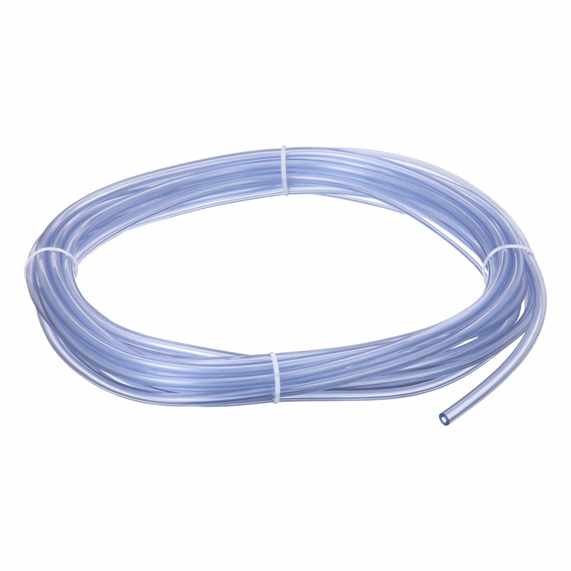 Tubing: PVC, 3 mm Inside Dia, 7 mm Outside Dia, 25 ft Lg, Clear, Not Reinforced