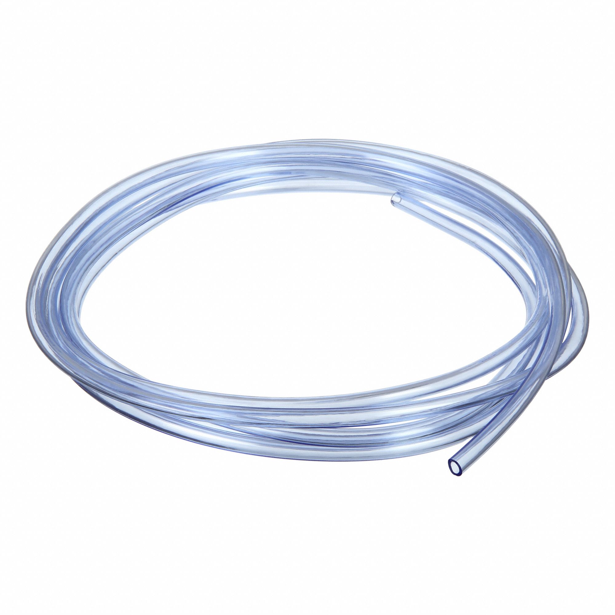 Tubing: PVC, 4 mm Inside Dia, 7 mm Outside Dia, 10 ft Lg, Clear, Not Reinforced