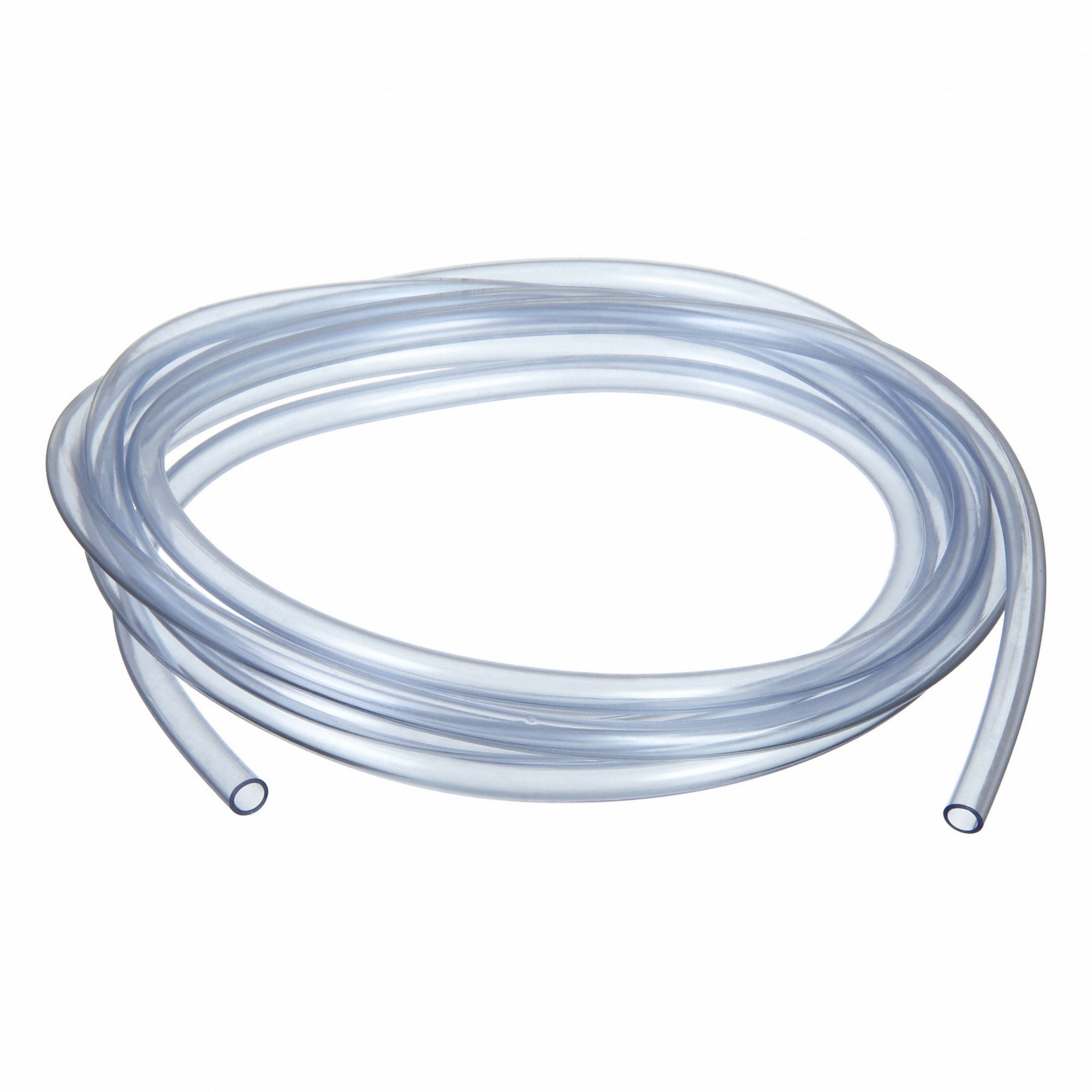 Tubing: PVC, 6 mm Inside Dia, 8 mm Outside Dia, 10 ft Lg, Clear, Not Reinforced