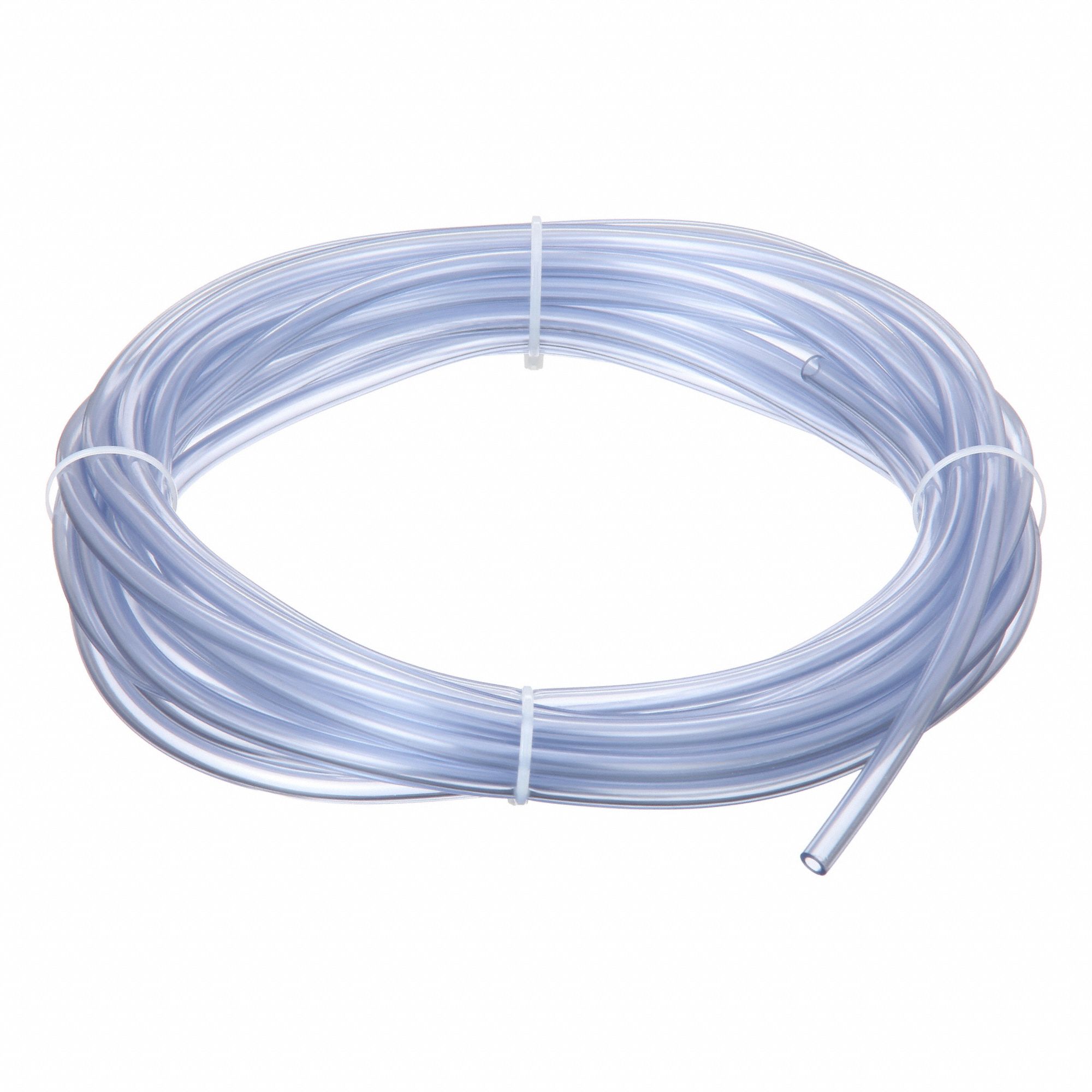 Tubing: PVC, 6 mm Inside Dia, 10 mm Outside Dia, 50 ft Lg, Clear, Not Reinforced