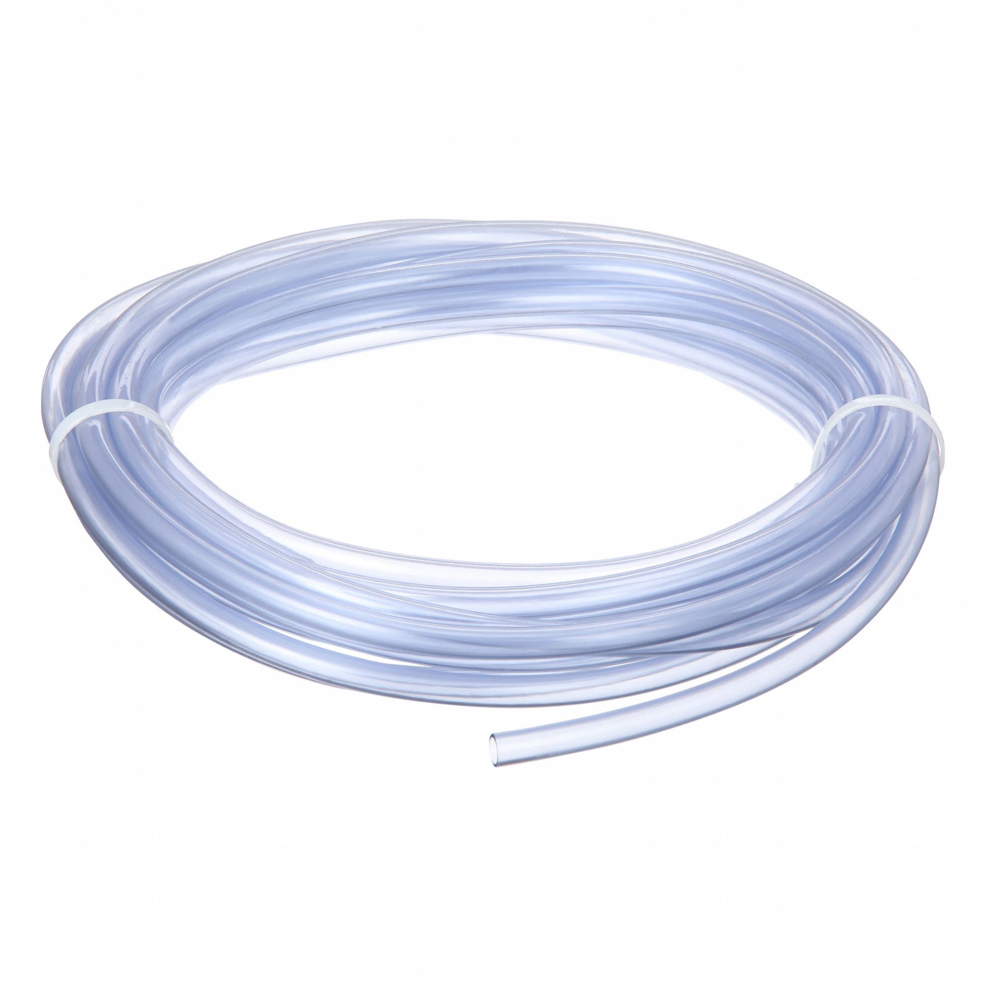 Tubing: PVC, 7 mm Inside Dia, 9 mm Outside Dia, 25 ft Lg, Clear, Not Reinforced