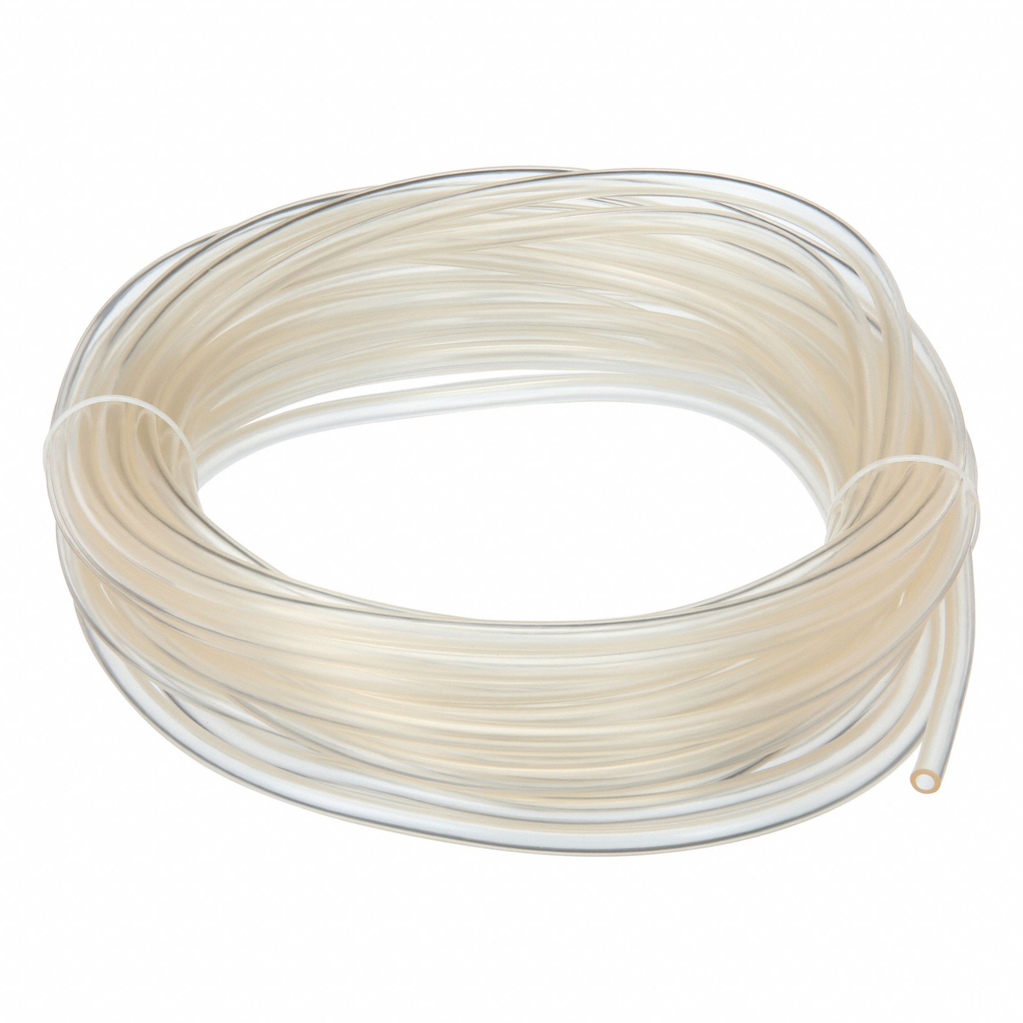Tubing: PVC, 3/16 in Inside Dia, 5/16 in Outside Dia, 50 ft Lg, Clear, Not Reinforced
