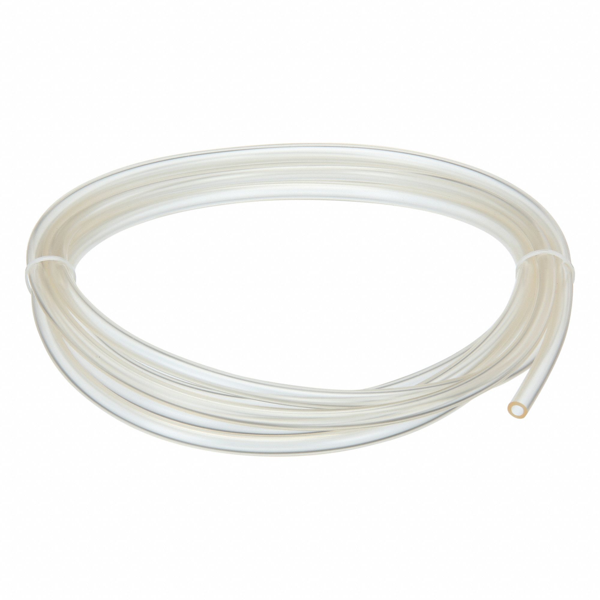 Tubing: PVC, 3/16 in Inside Dia, 5/16 in Outside Dia, 10 ft Lg, Clear, Not Reinforced