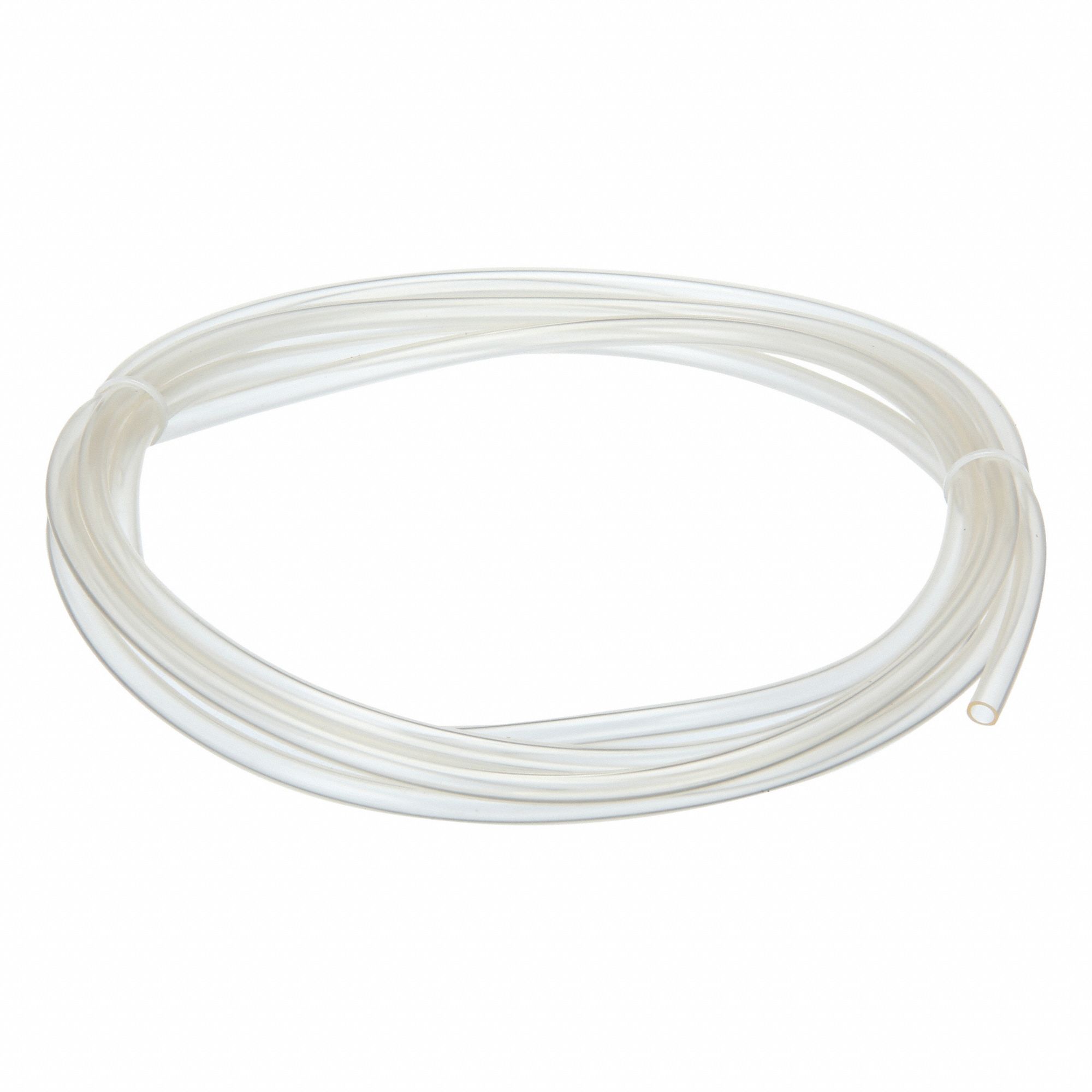 Tubing: PVC, 3/16 in Inside Dia, 1/4 in Outside Dia, 10 ft Lg, Clear, Not Reinforced
