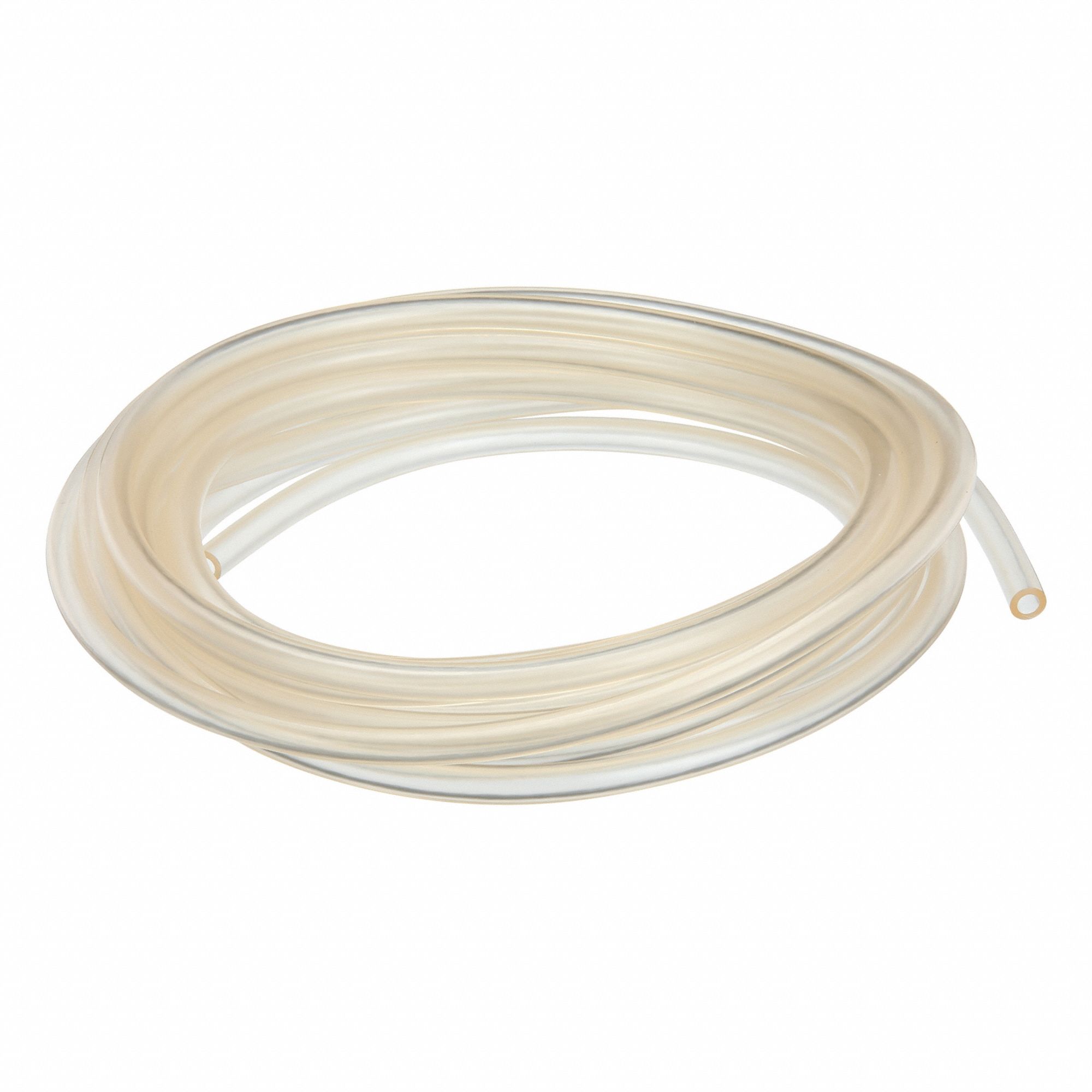 Tubing: PVC, 1/4 in Inside Dia, 7/16 in Outside Dia, 25 ft Lg, Clear, Not Reinforced