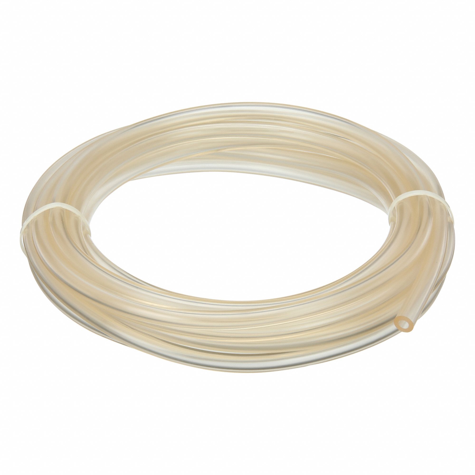 Tubing: PVC, 1/4 in Inside Dia, 1/2 in Outside Dia, 25 ft Lg, Clear, Not Reinforced