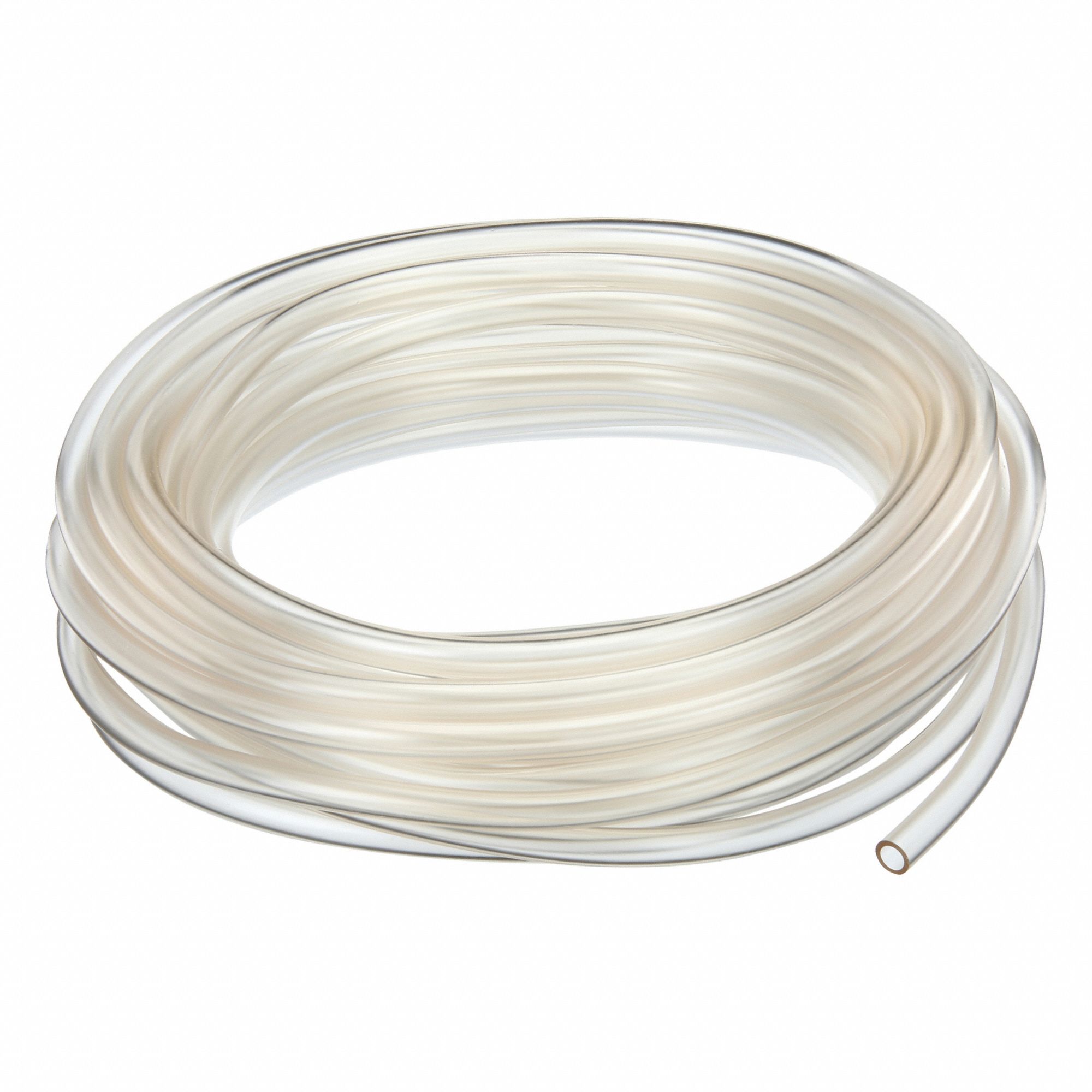 Tubing: PVC, 5/16 in Inside Dia, 7/16 in Outside Dia, 50 ft Lg, Clear, Not Reinforced