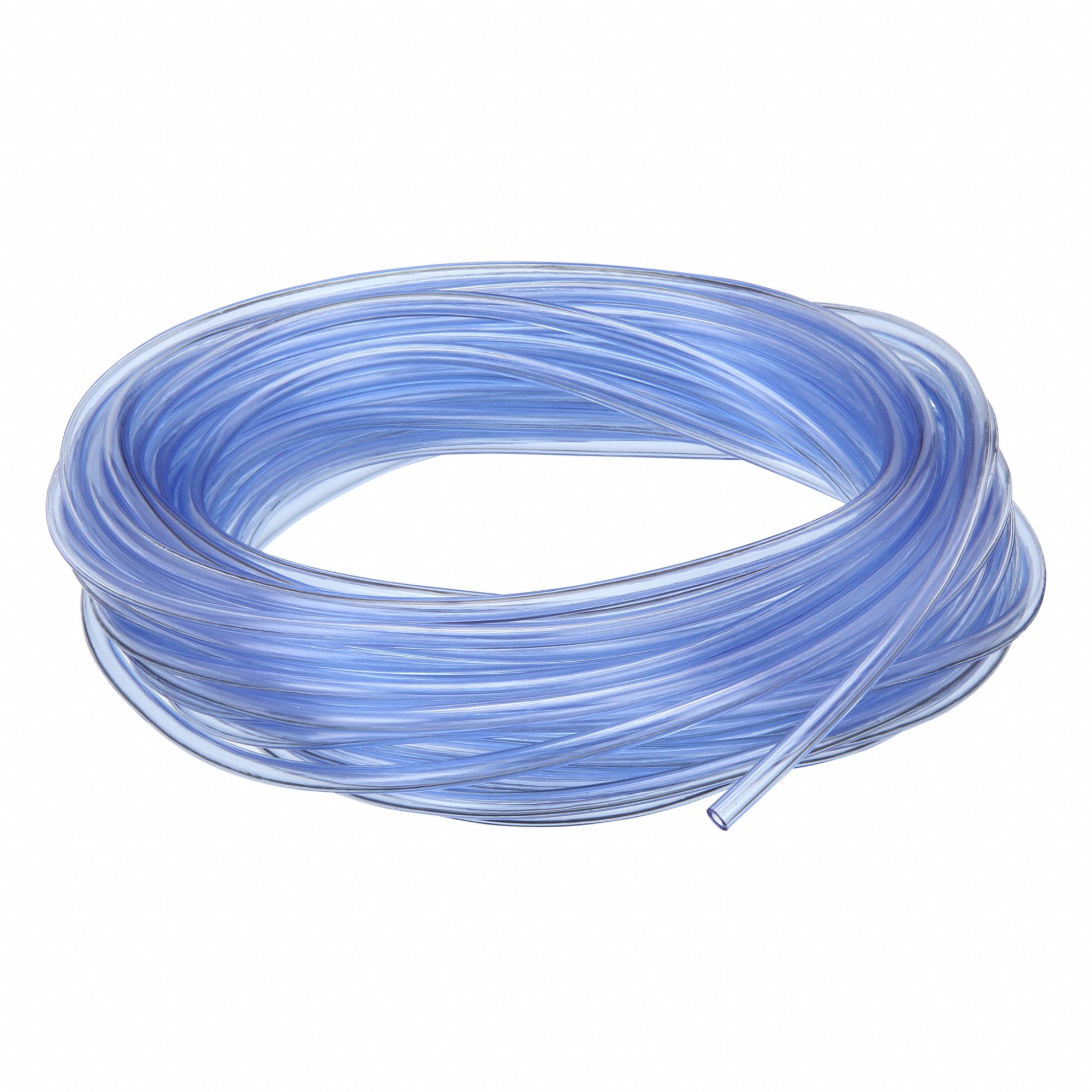 Tubing: Excelon, PVC, Clear, 1/8 in Inside Dia, 1/4 in Outside Dia, 50 ft Overall Lg, Shore A 60