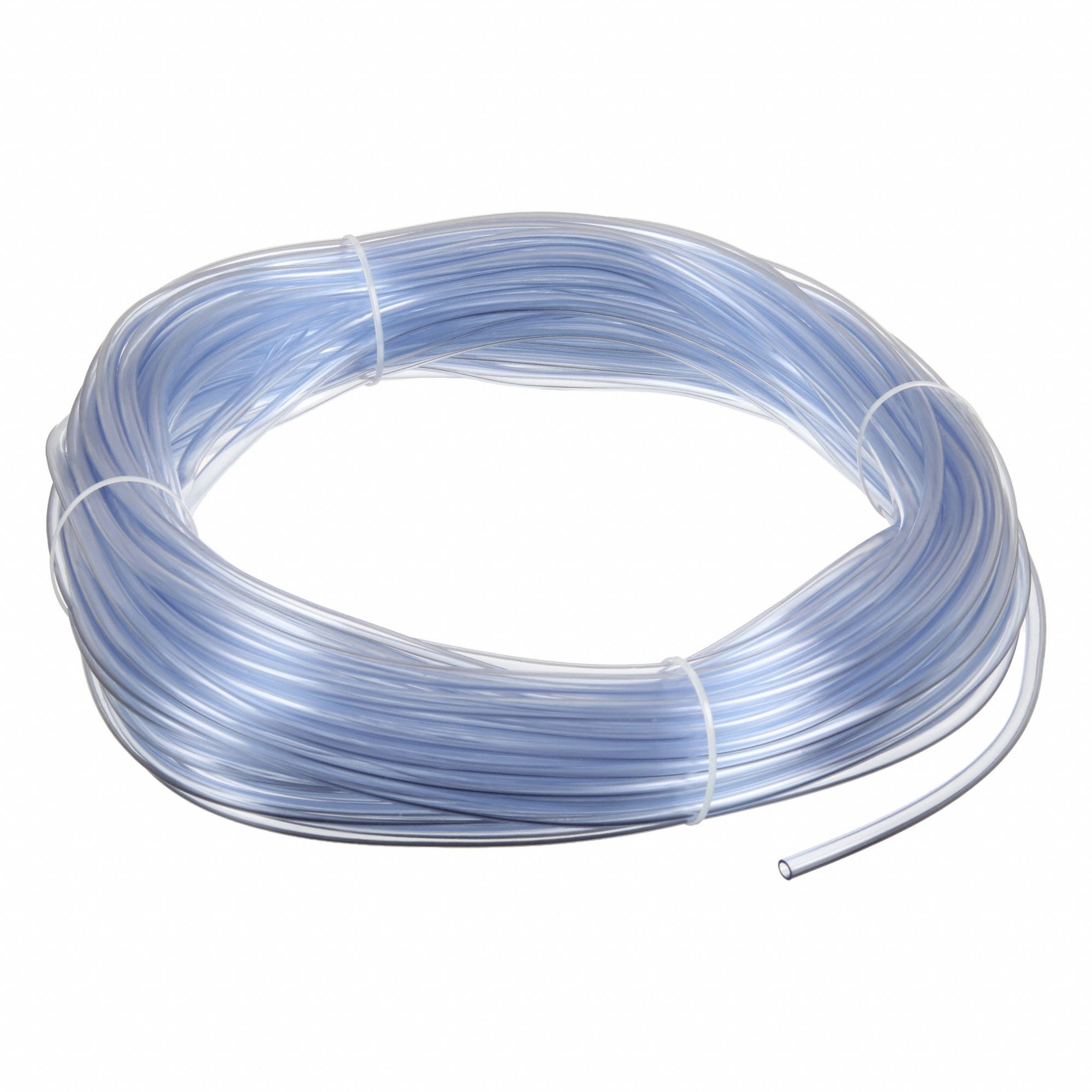 Tubing: Excelon, PVC, Clear, 11/64 in Inside Dia, 1/4 in Outside Dia, 100 ft Overall Lg, Shore A 60