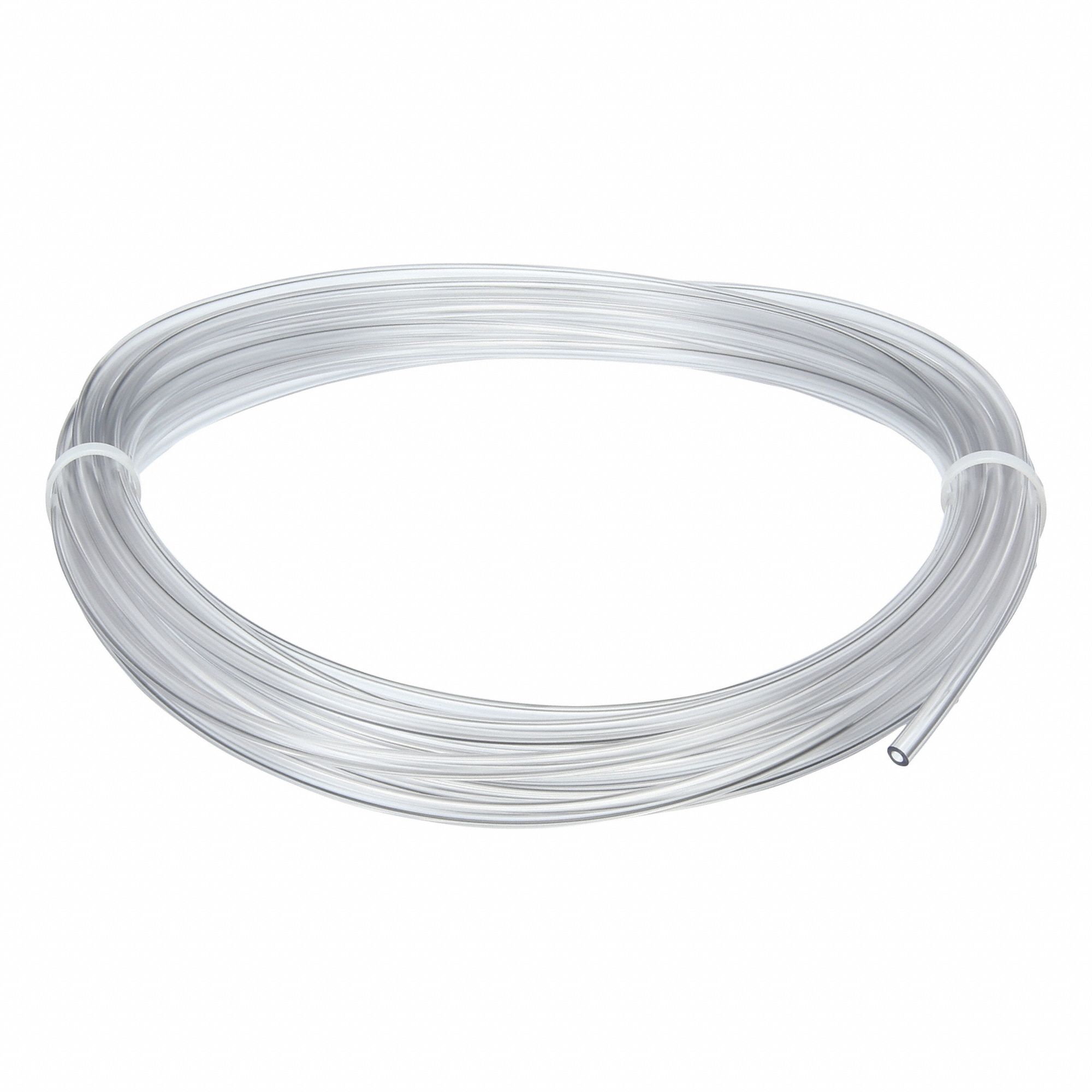 Tubing: Excelon, PVC, 1/8 in Inside Dia, 1/4 in Outside Dia, 25 ft Lg, Clear, Not Reinforced