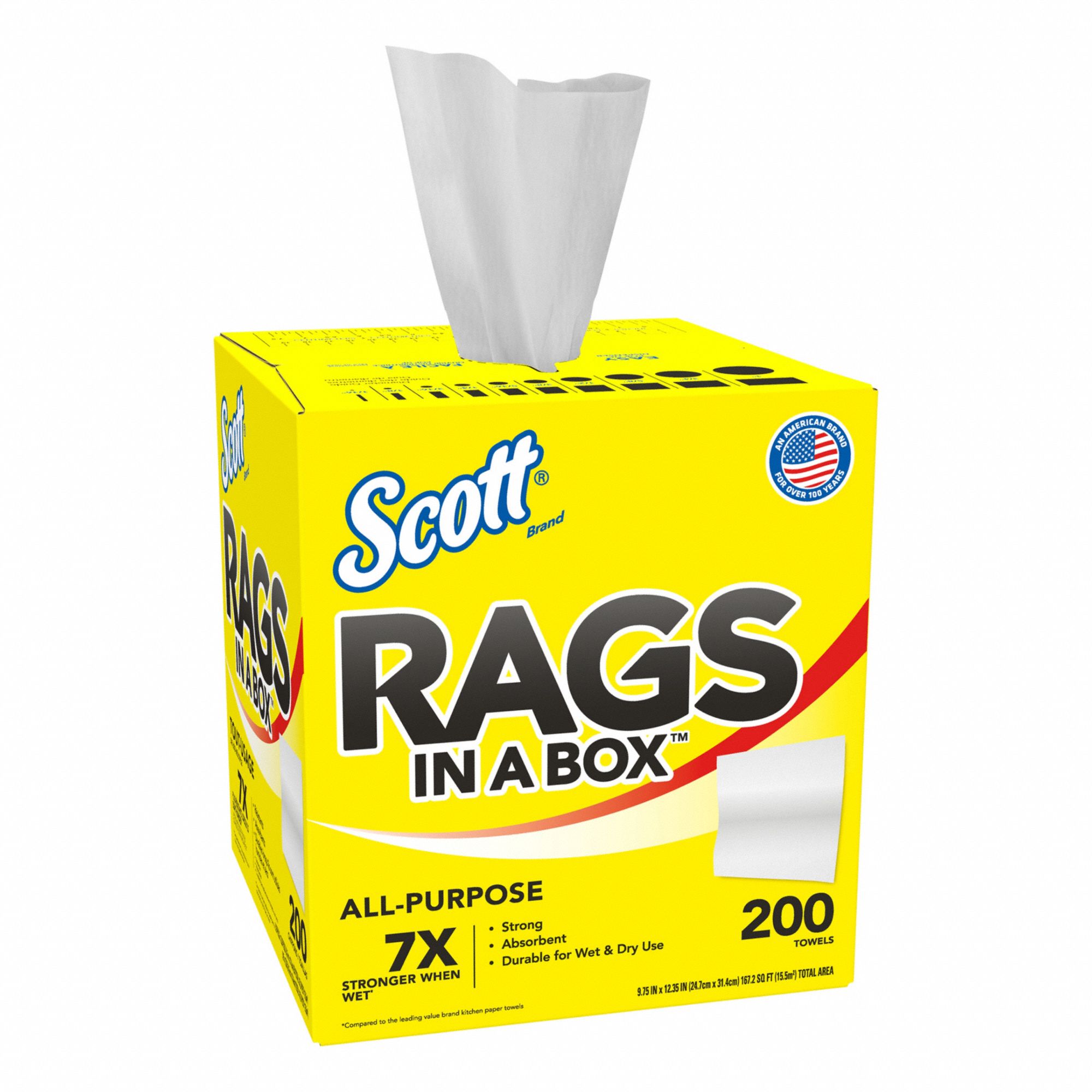 Dry Wipe: Dispenser Box, Super Heavy Absorbency, Good Wet Strength, Good