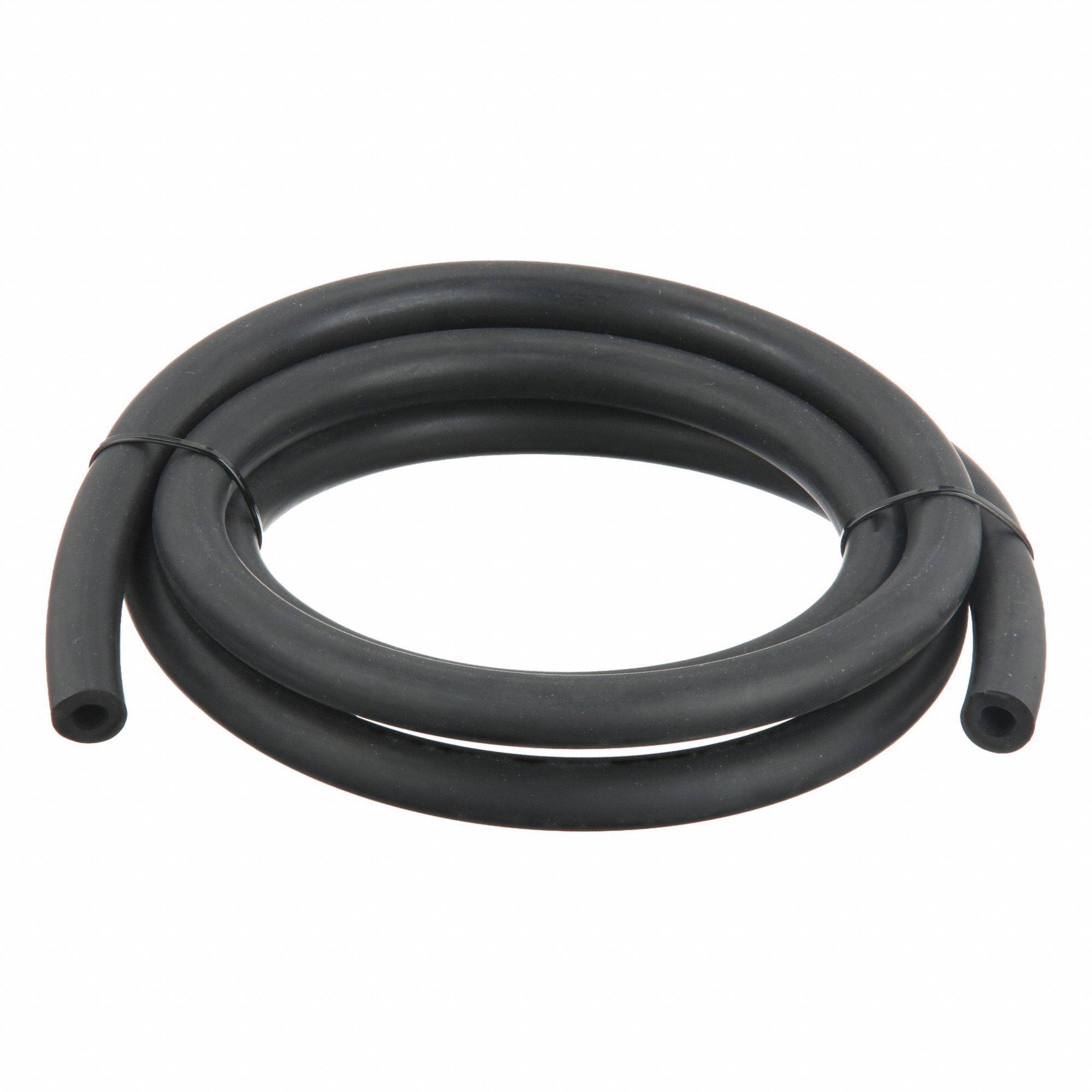 Tubing: EPDM, 1/4 in ID, 1/2 in OD, 5 ft Lg, Black, Not Reinforced