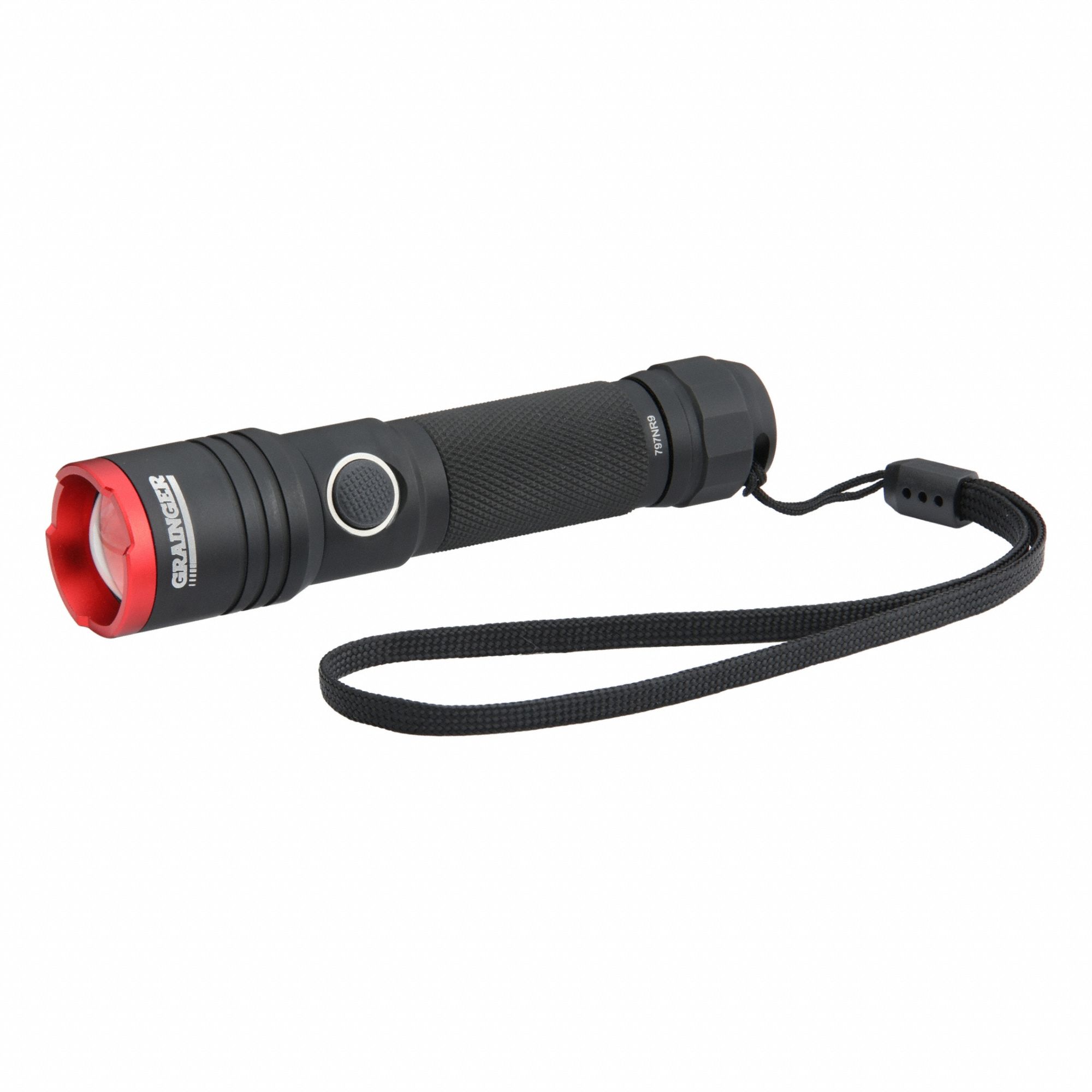 Penlight: 450 lm Max Brightness, 12 hr Max Run Time, 141 m Max Beam Distance, High/Low/Medium, Black
