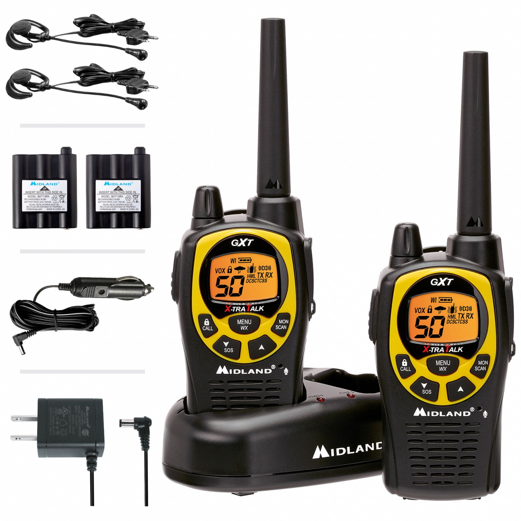 MIDLAND, GXT Series, GMRS, Handheld Two Way Radio 797RC0GXT1030VP4