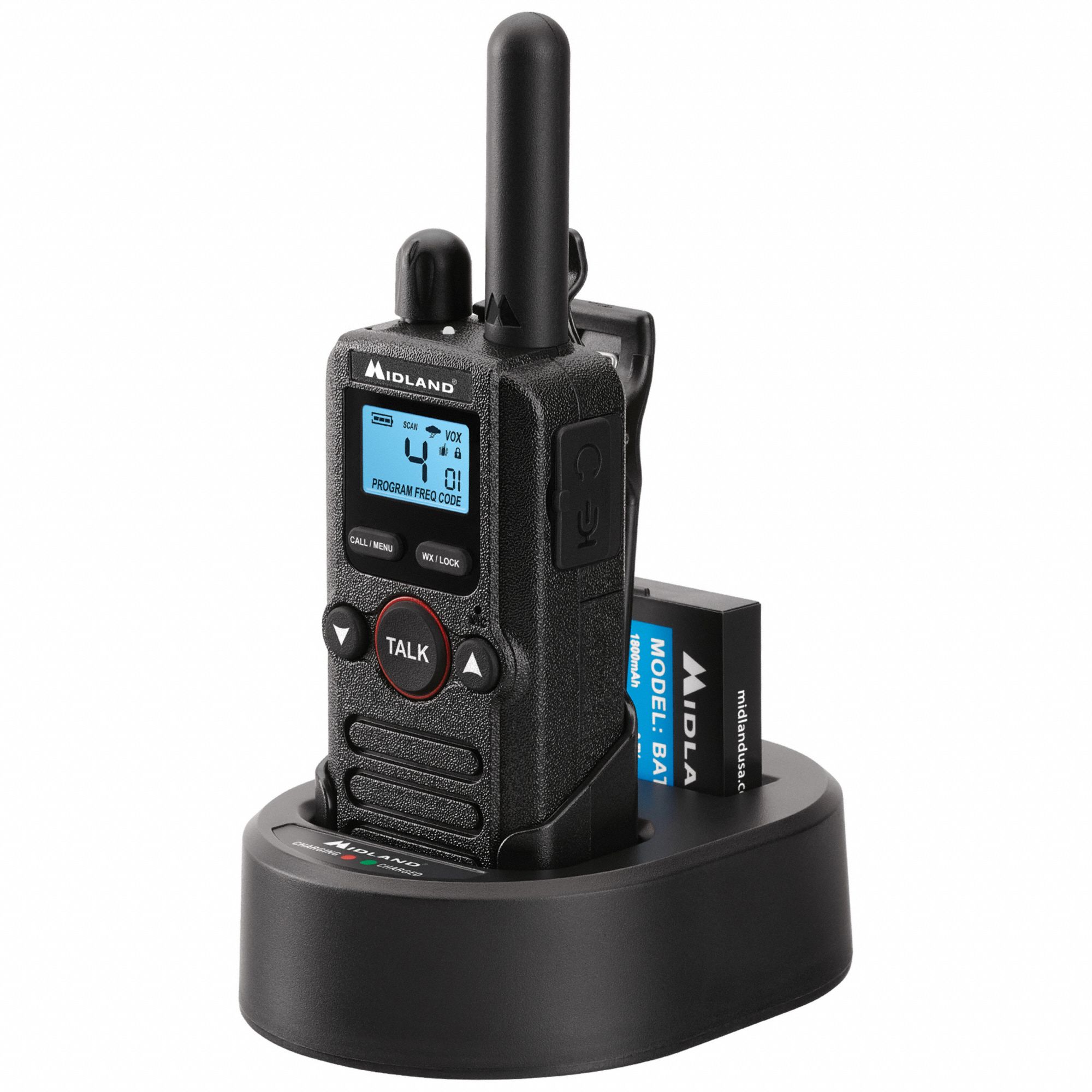 MIDLAND, BizTalk BR Series, UHF, Handheld Two Way Radio 797RC1BR180
