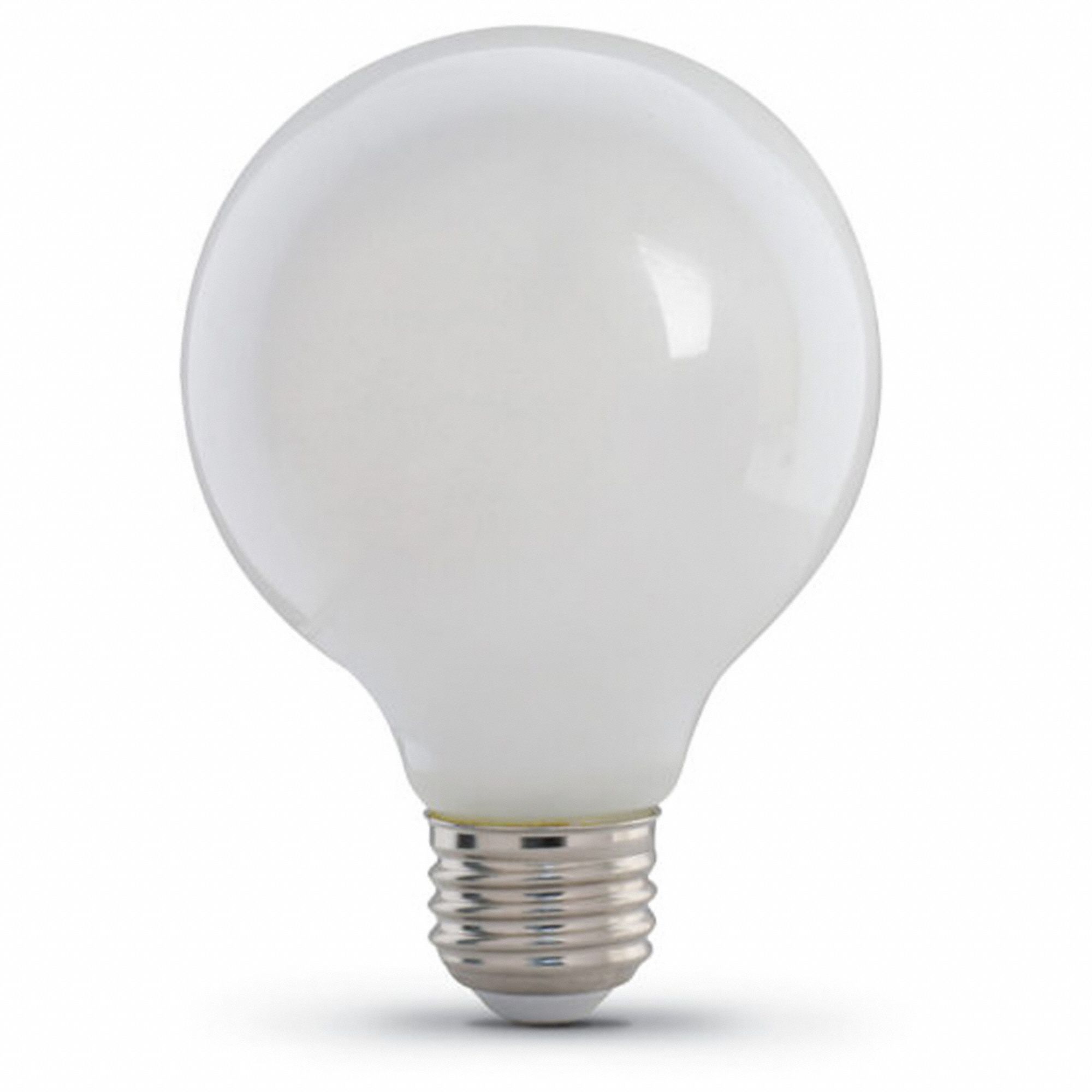 Compact LED Bulb: Medium Screw (E26), LED, (G) Globe, G25, 3.8 W Watt, 2700K, Frosted