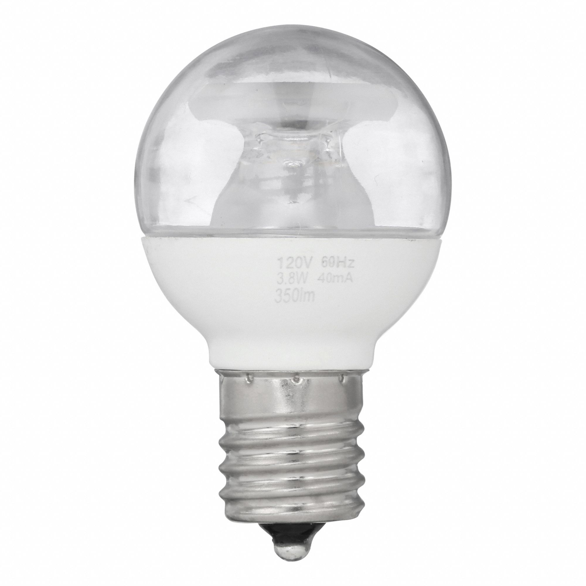 Compact LED Bulb: Intermediate Screw (E17), LED, (S) Sign, S11, 3.8 W Watt, 3000K