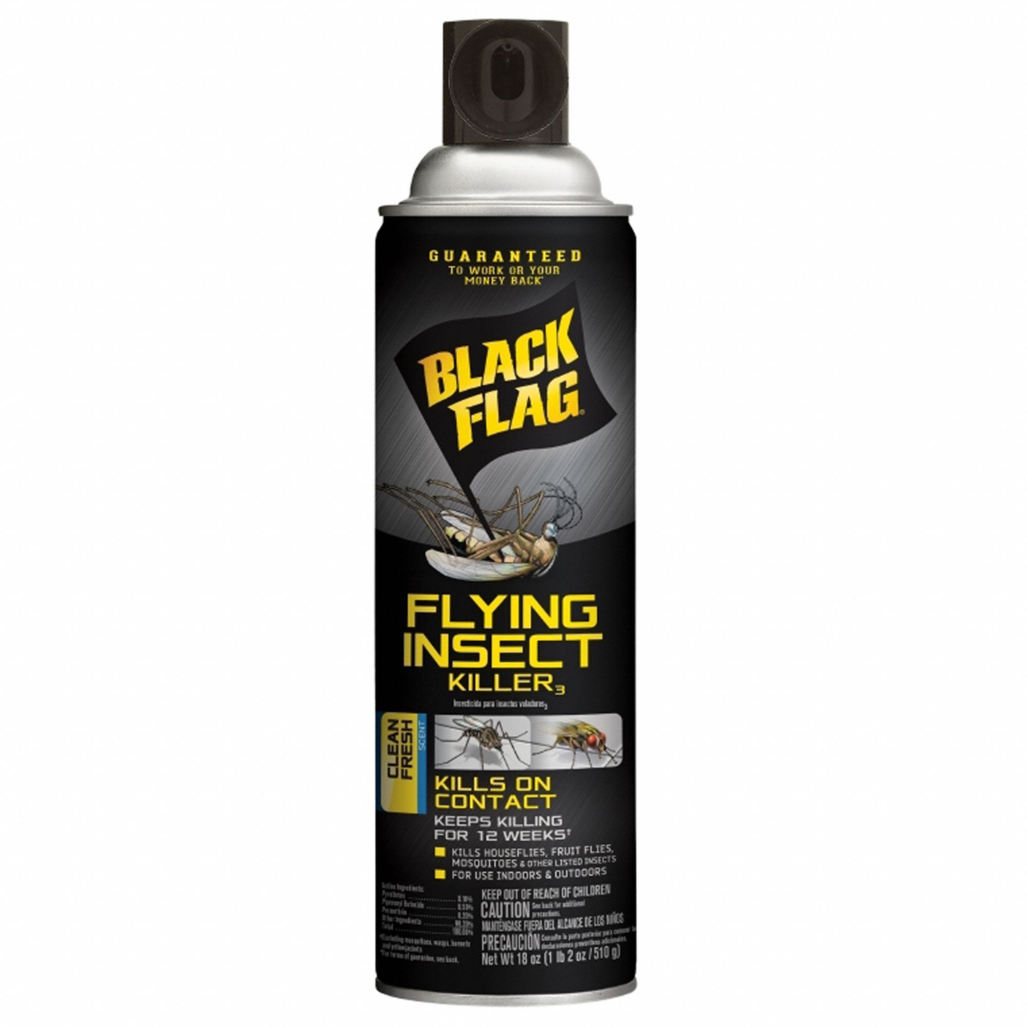BLACK FLAG For Use On Flying Insects Aerosol Spray Can Flying Insect 