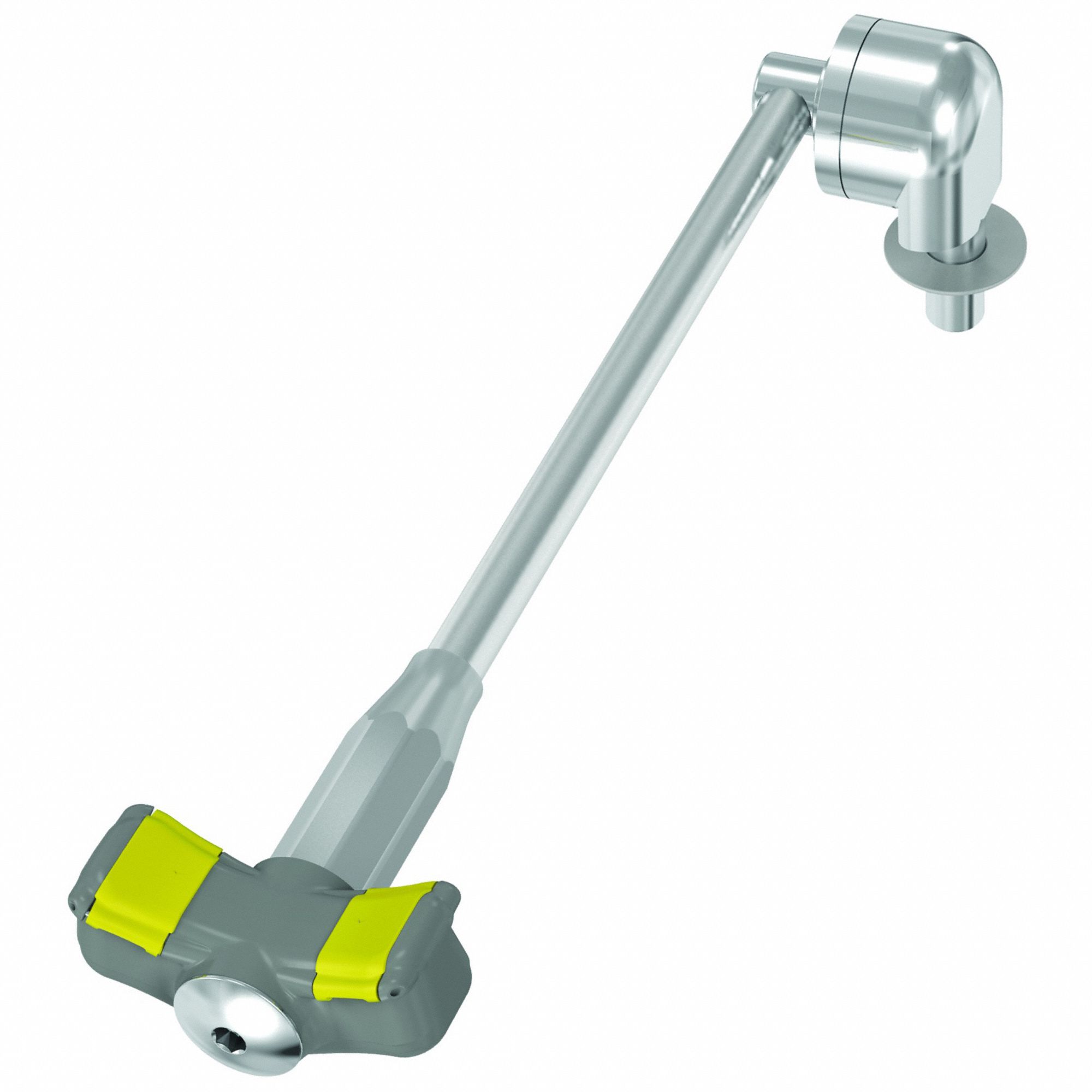 Halo Laboratory Eyewash: Deck Mnt, Eyes Coverage, No Bowl, Chrome-Plated Brass Pipe, Center