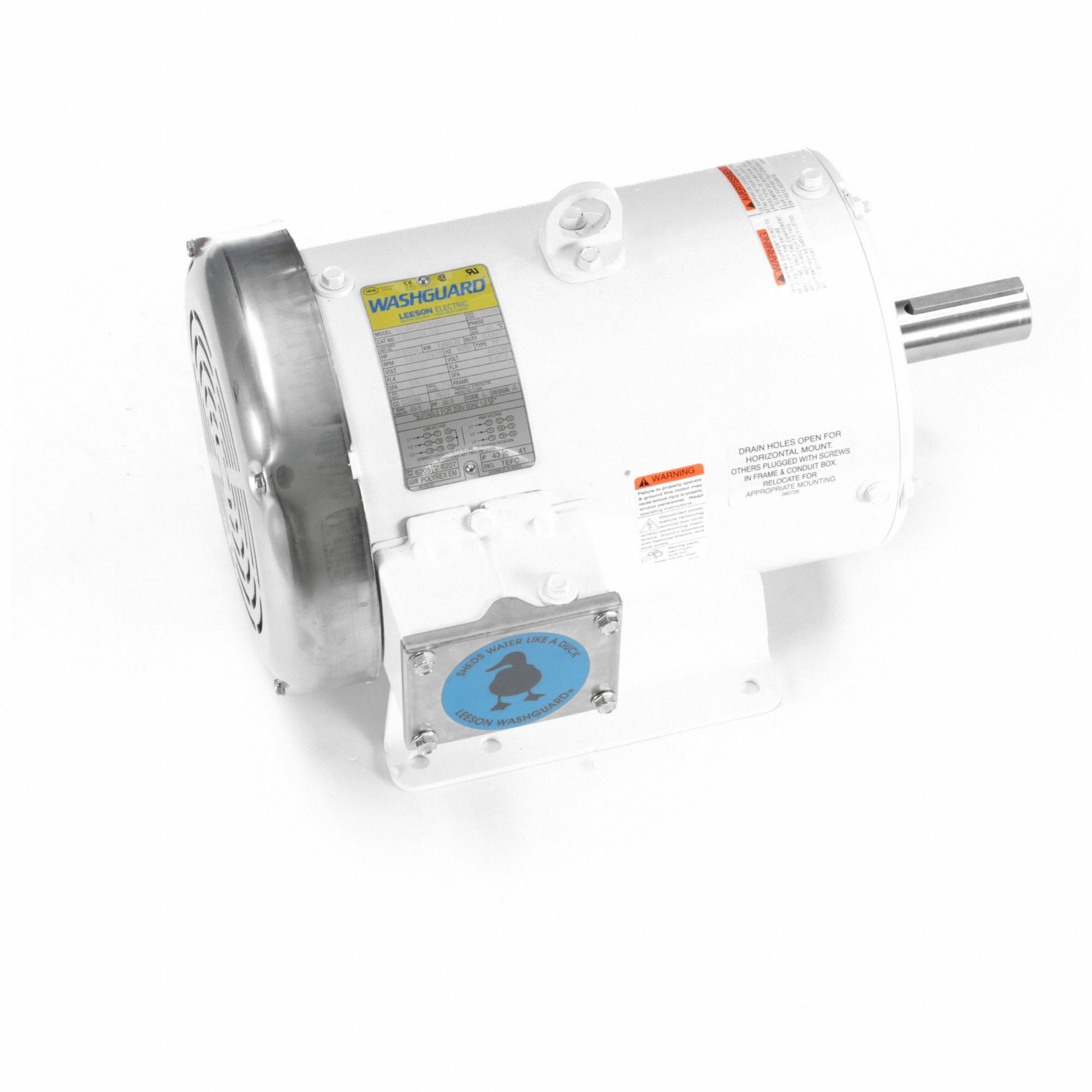 LEESON, Three-Phase, 7 1/2 hp Horsepower, Washdown Motor - 798GD9