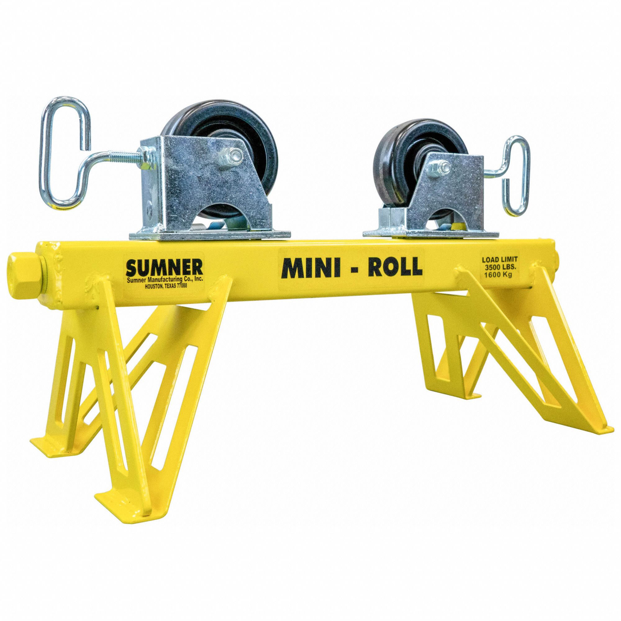 SUMNER, Straight Roller Head, 3,500 lb Max Load Capacity, Jack Stand