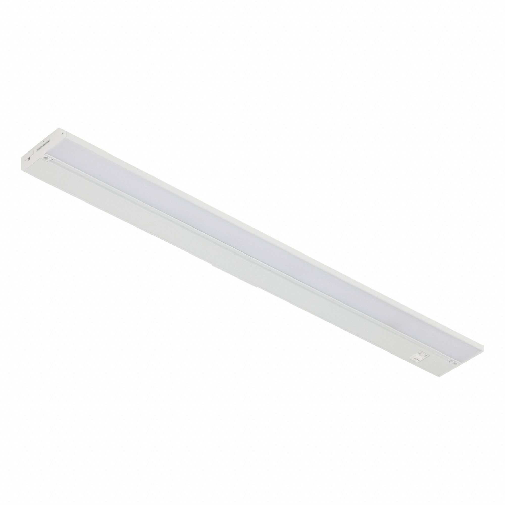 LED Under Cabinet: 32 in Lg, 1, 022 lm, 2700K/3000K/4000K, 14.4 W, Plug-In or Hardwired, White