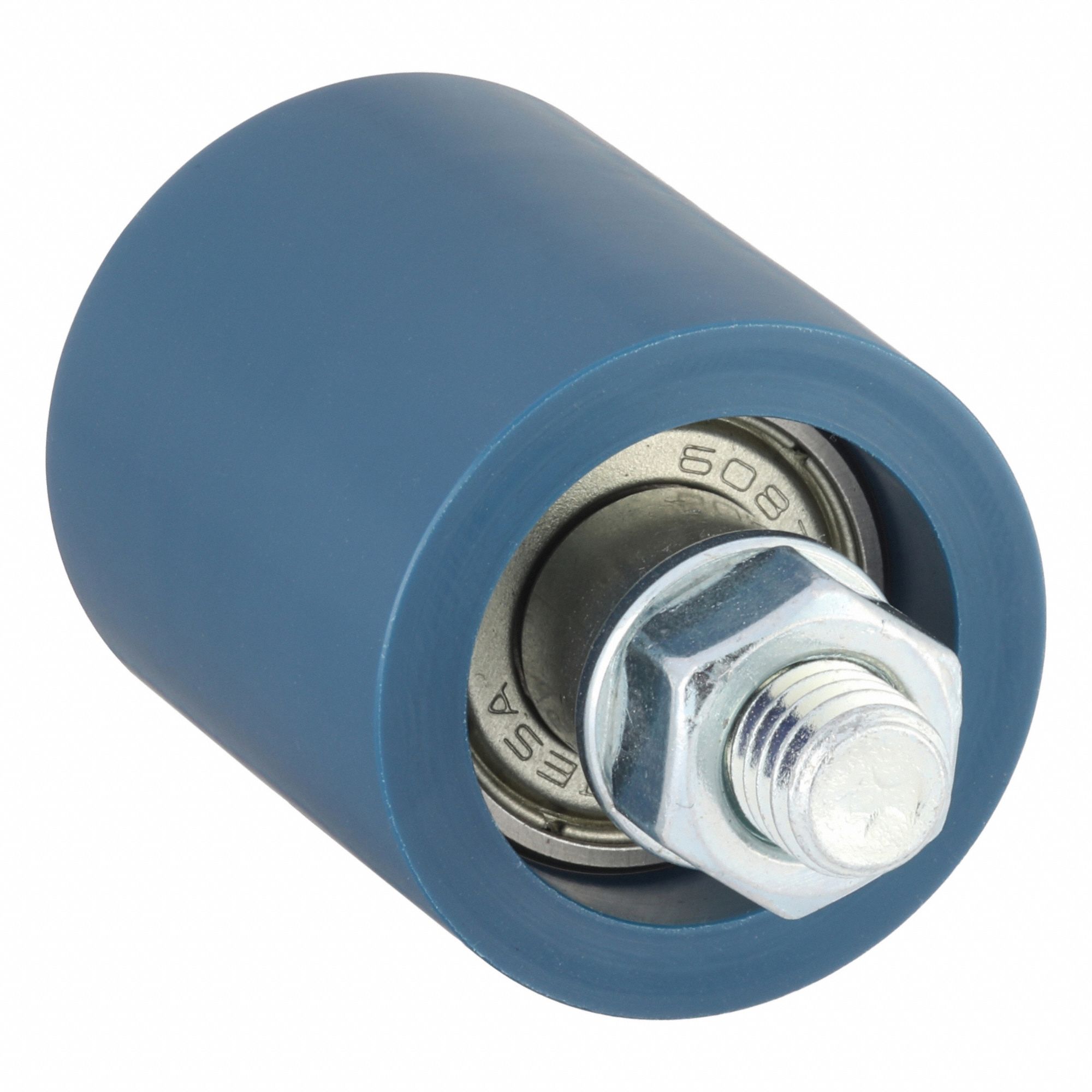 Tensioning Roller: M8 Idler Bolt Thread Size, Tensioning Roller, 8 mm Bore Dia, Plastic