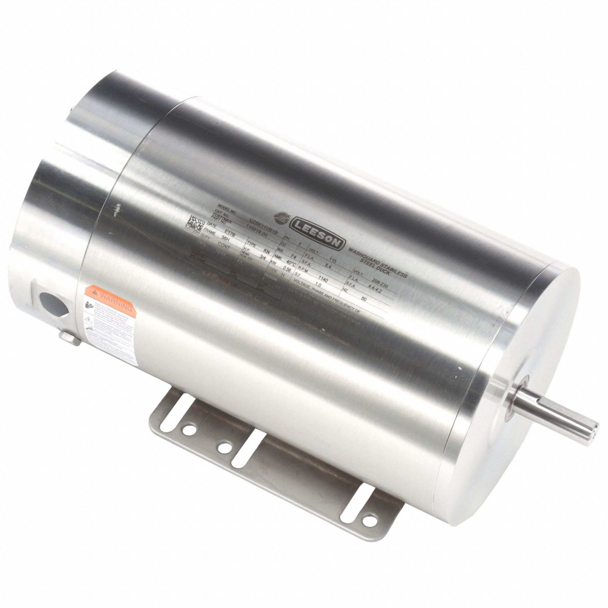 LEESON, Capacitor-Start, 3/4 HP, Washdown Motor - 798KL3|116919.00 ...