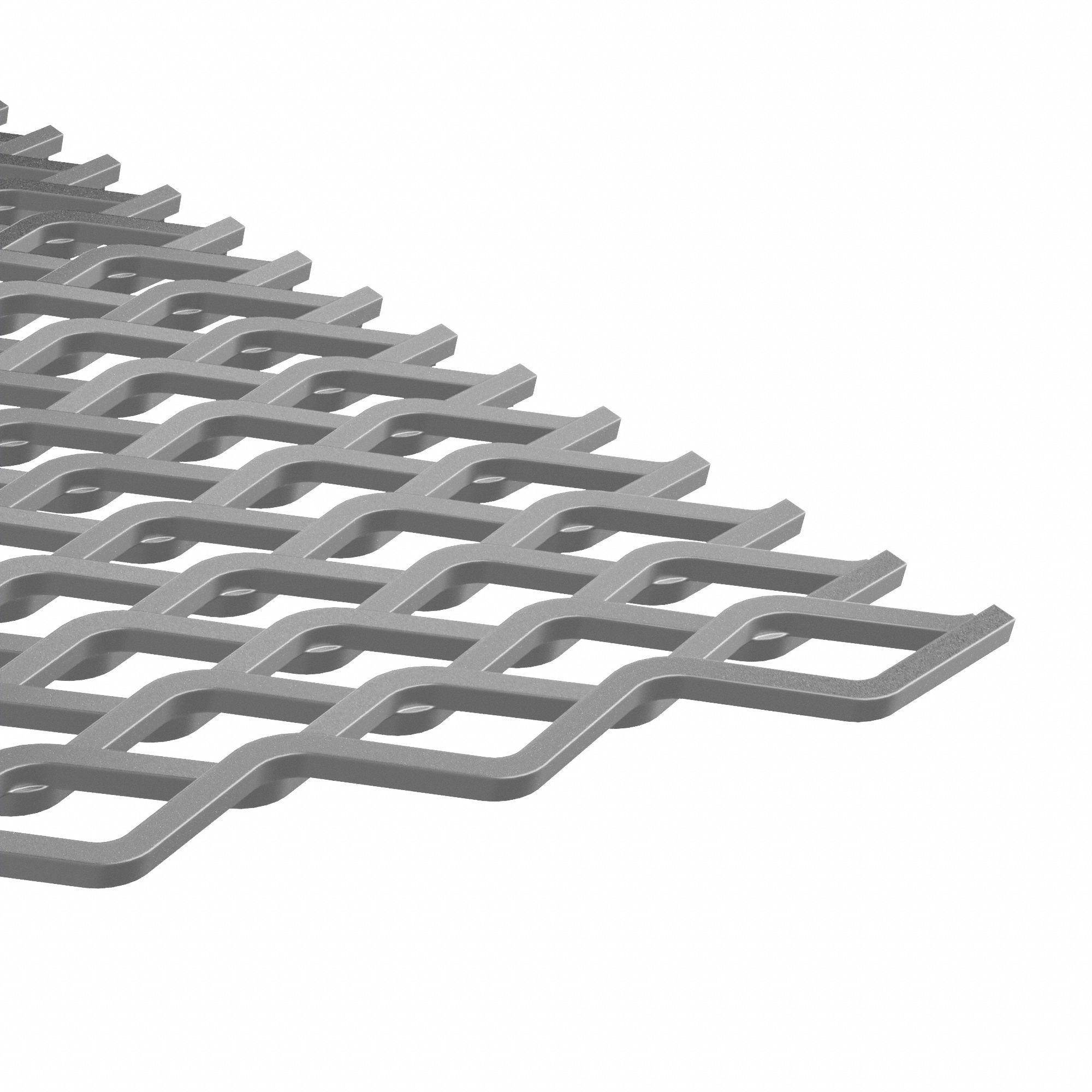 Carbon Steel Expanded Sheet: 1008, Raised, 0.14 in Overall Thick, 4 ft x 4 ft (LxW), 54% Open Area
