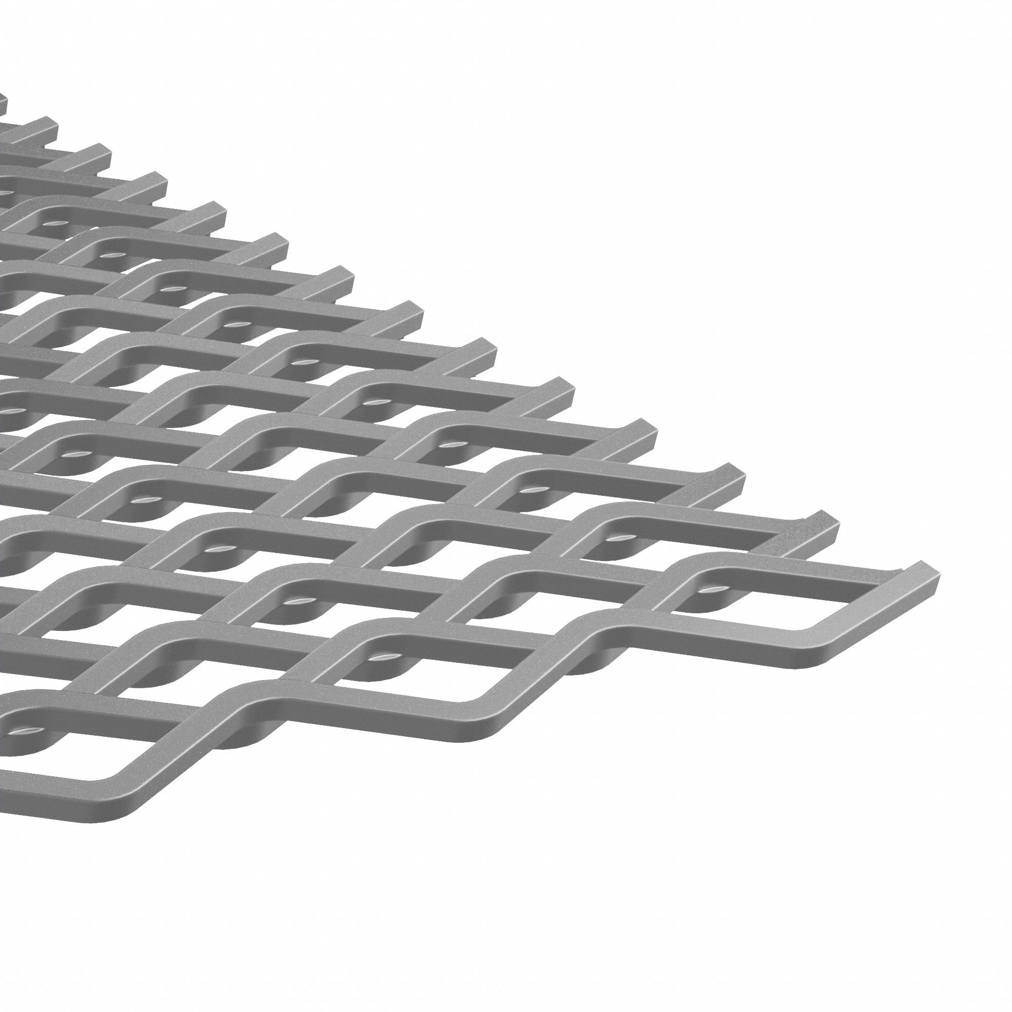 Carbon Steel Expanded Sheet: A36, Raised, 0.312 in Overall Thick, 12 in x 24 in (LxW), 68% Open Area