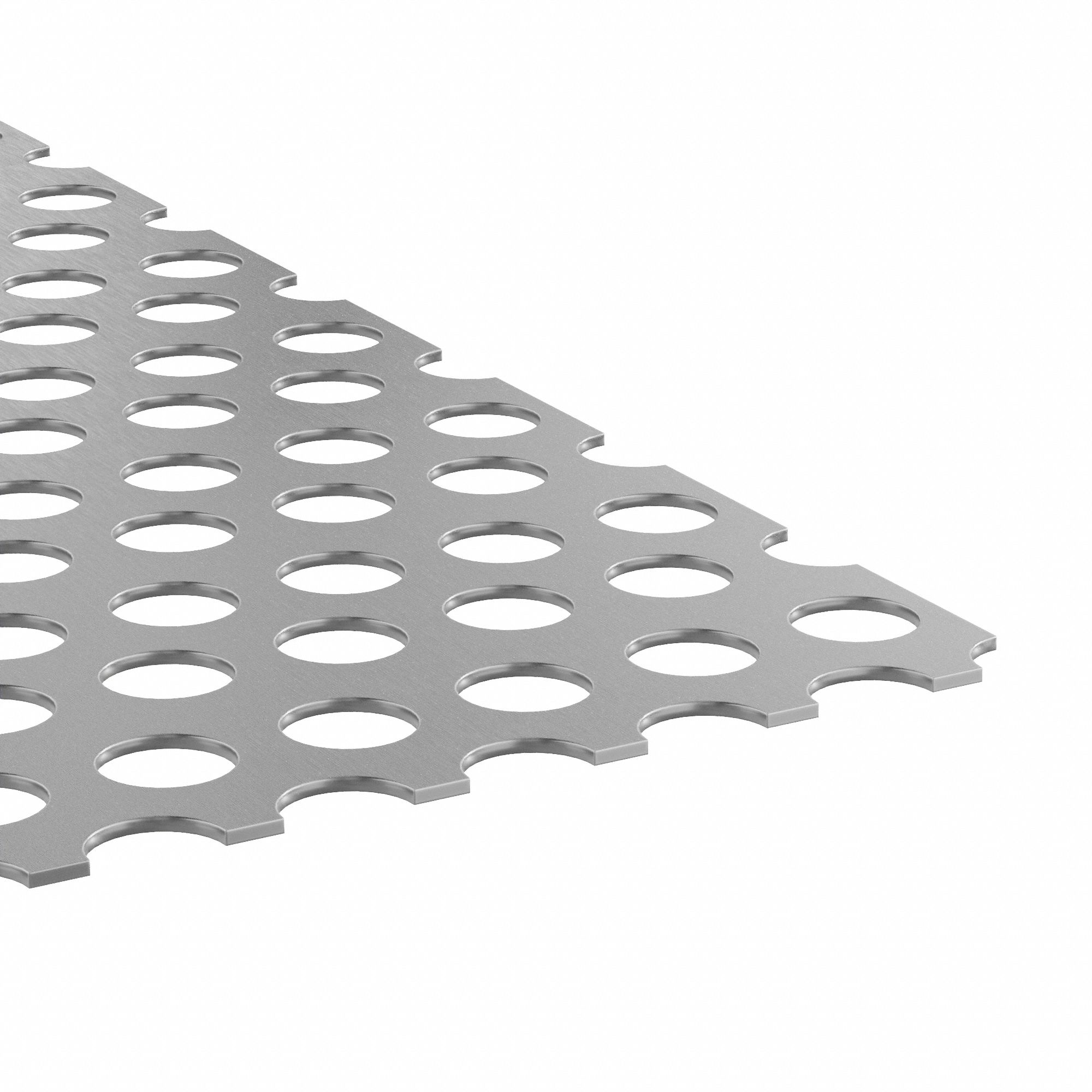 OnlineMetals 304 Stainless Steel Perforated Sheet – 24"x24", 0.25" Holes, 20 Gauge, Unpolished Finish