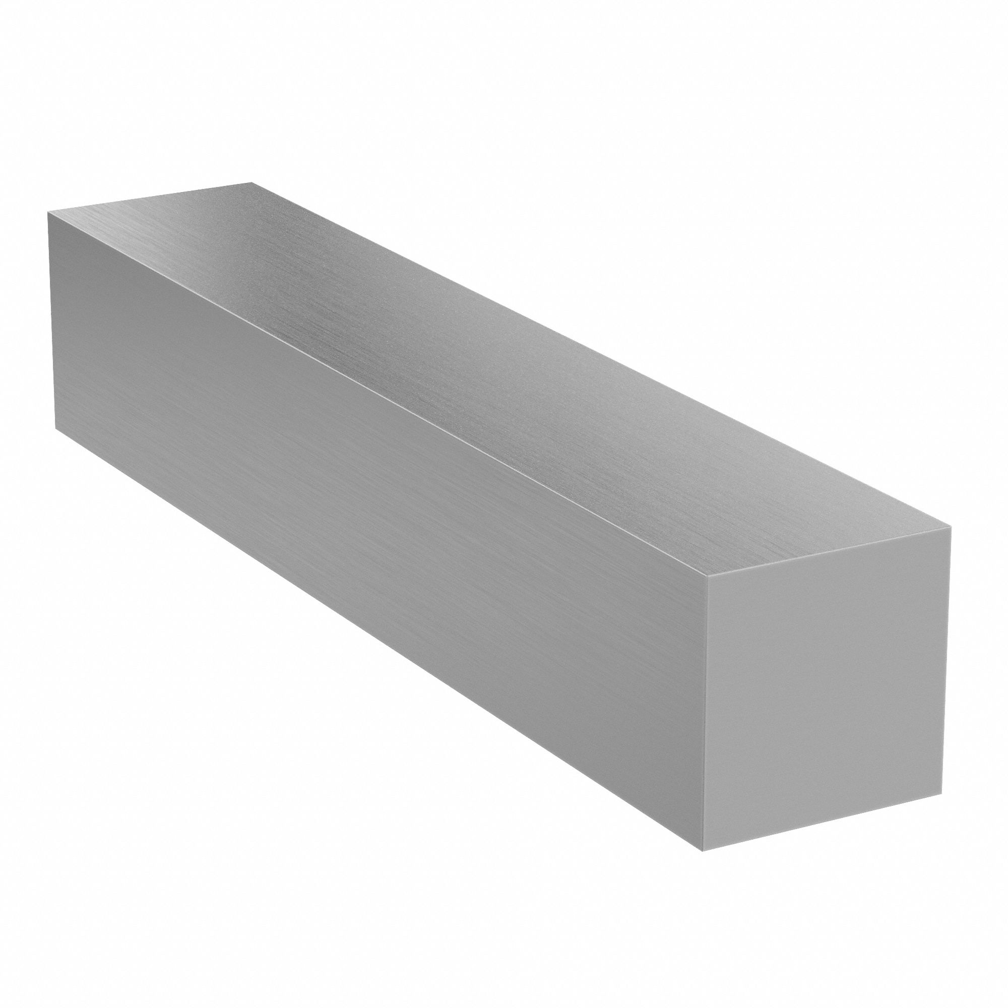 Carbon Steel Square Bar: 1045, 0.875 in Thick, 7/8 in x 6 in Nominal Size (WxL), -0.005 in, Polished