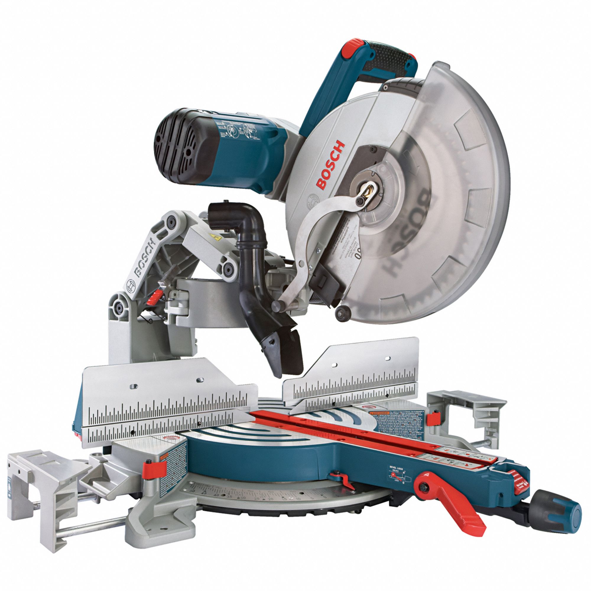 Miter Saw: Sliding, 13 1/2 in Max. Cut Wd @ 0 Deg. Miter, 52°to 60°, 52° Miter Angle - Min