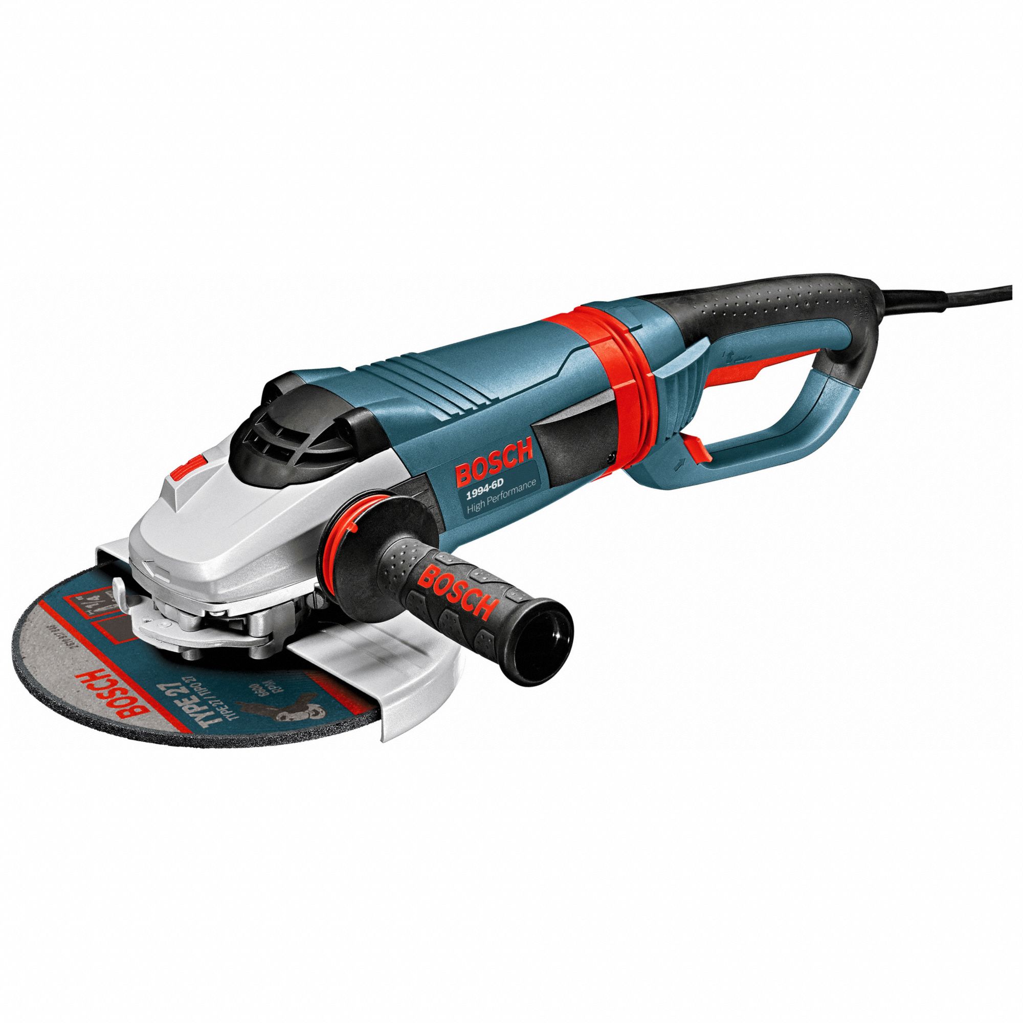 Corded Angle Grinder, 9" Wheel, 15 A