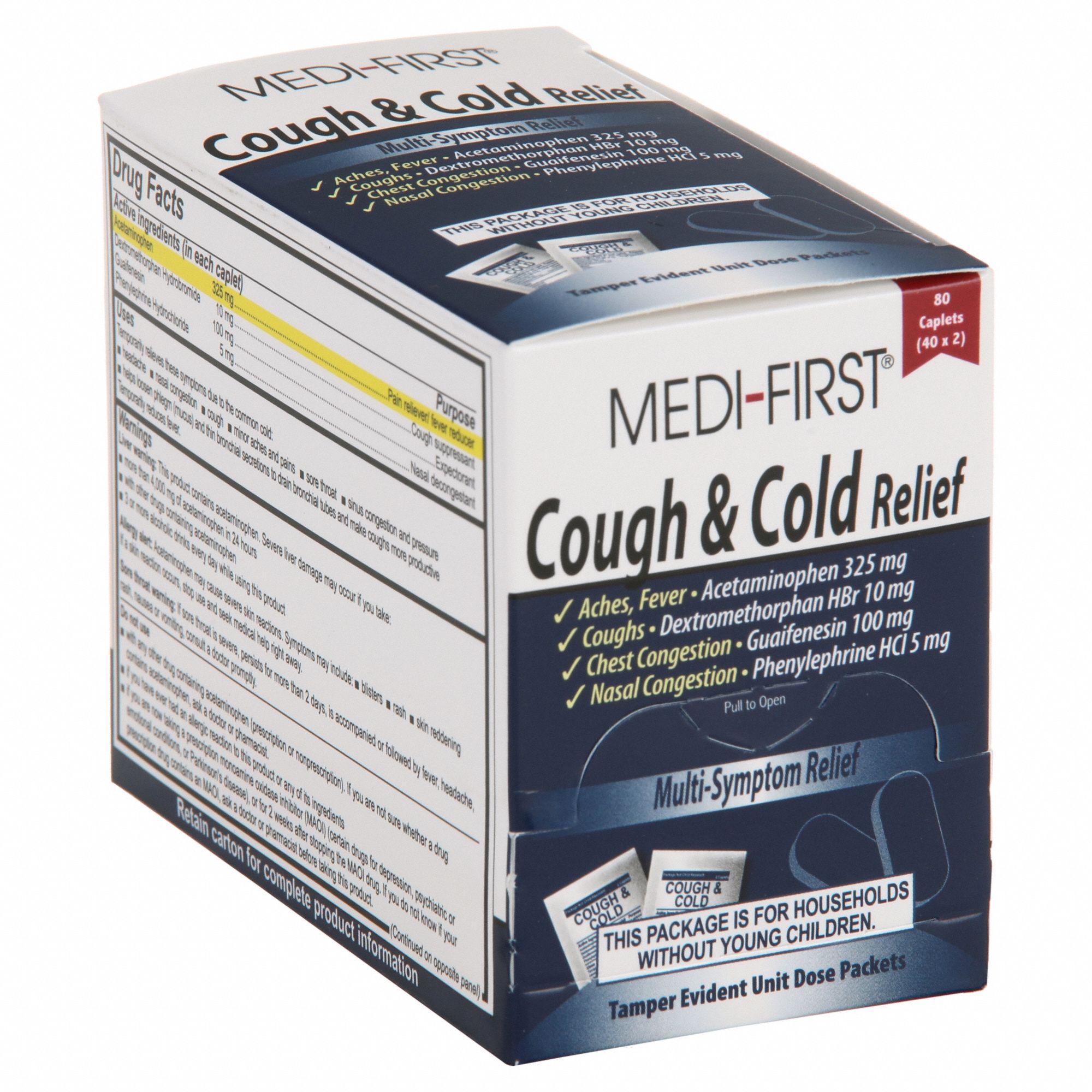 Cough and Cold Reliever: Acetaminophen/Dextromethorphan HBr/Guaifenesin/Phenylephrine HCl