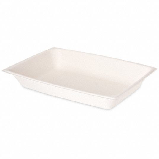 CARLISLE DINEX, 1 Compartments, 1 1/8 in Ht, Disposable Food Tray ...