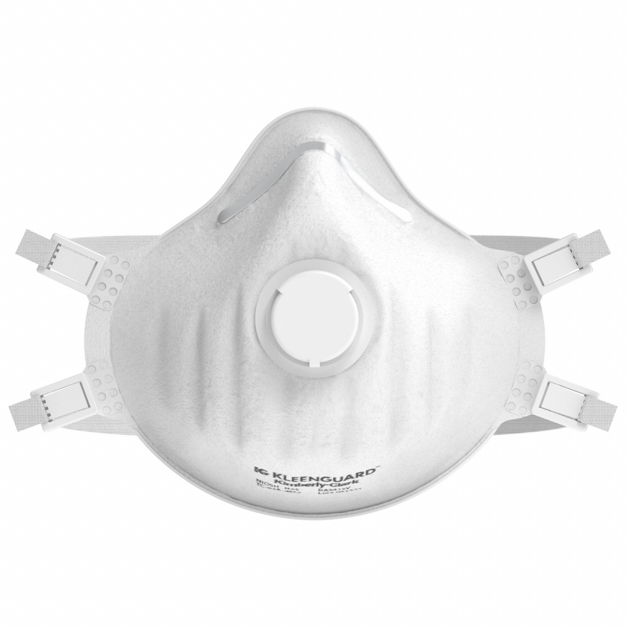Particulate Respirator: Adj, Molded Nose Clip, Comfort, White, Universal Mask Size, N95, 10 PK