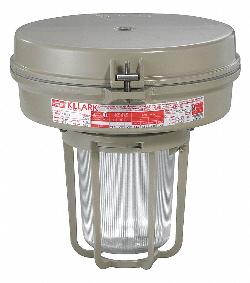 120/208/240/277V AC, 100 W Max. Fixture Watt, High Pressure Sodium Light Fixture 7A0X9