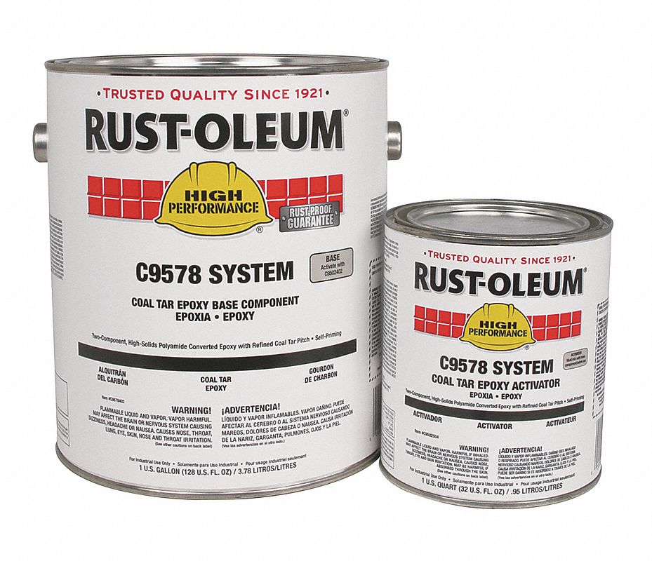 RUST-OLEUM Juego de Acabado y Activador de Epóxico, Color Negro