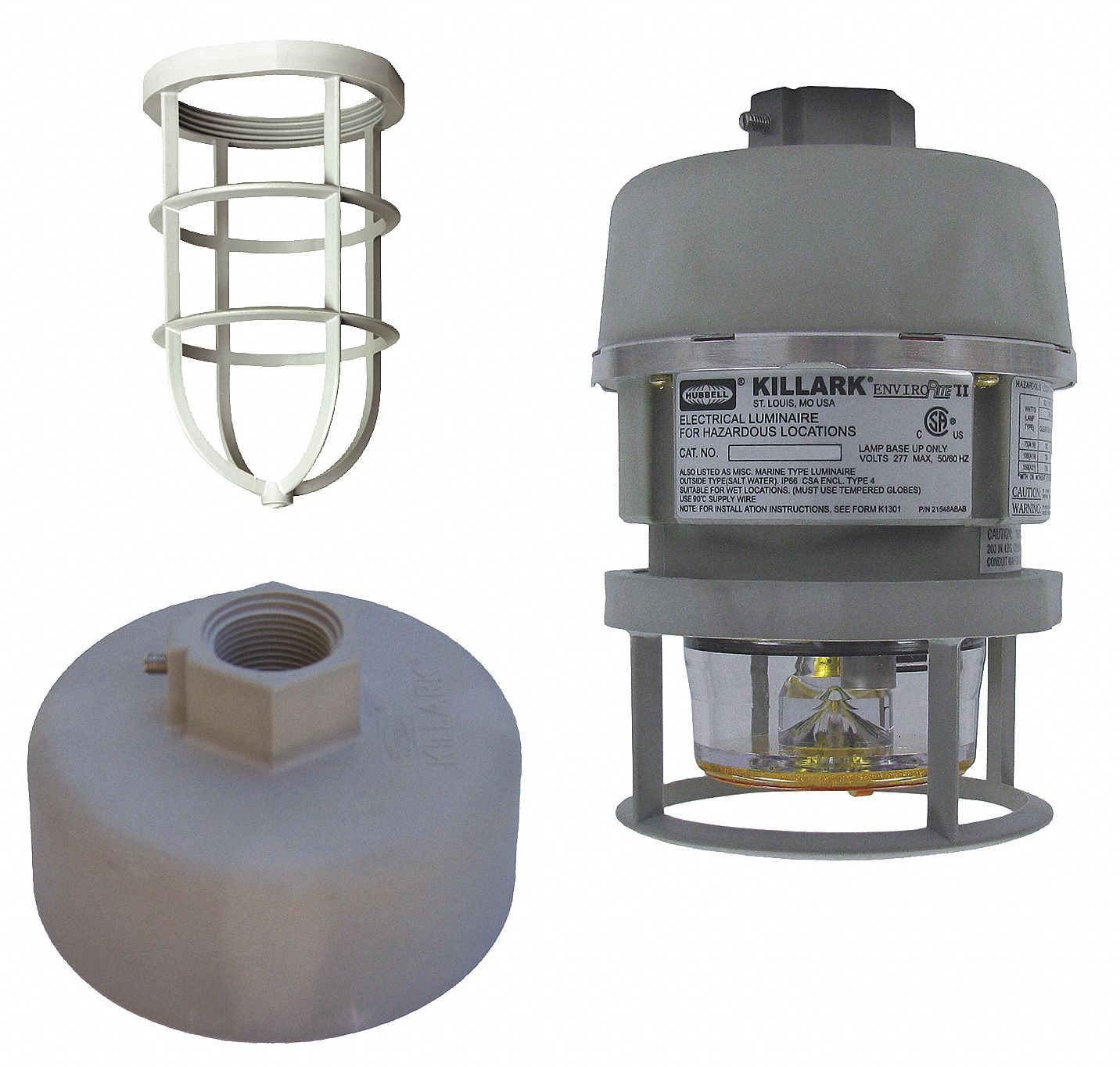 Hazardous Location Signal Light: LED, 12 to 80VDC/24 V AC, 7 31/32 in Overall Ht, Amber