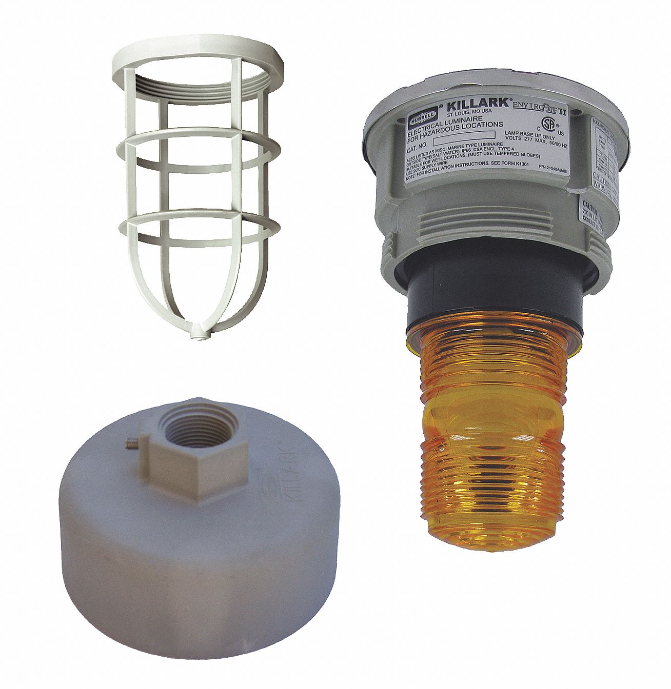 Hazardous Location Signal Light: Xenon, 120 V AC, 11 9/16 in Overall Ht, 4 3/8 in Overall Wd