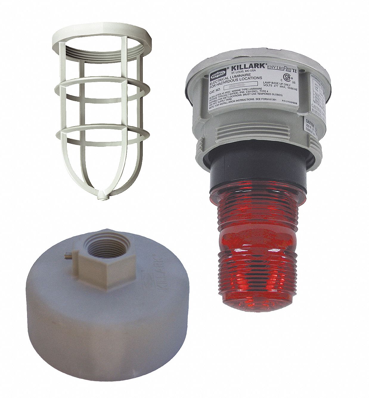 Hazardous Location Signal Light: Xenon, 120 V AC, 11 9/16 in Overall Ht, 4 3/8 in Overall Wd